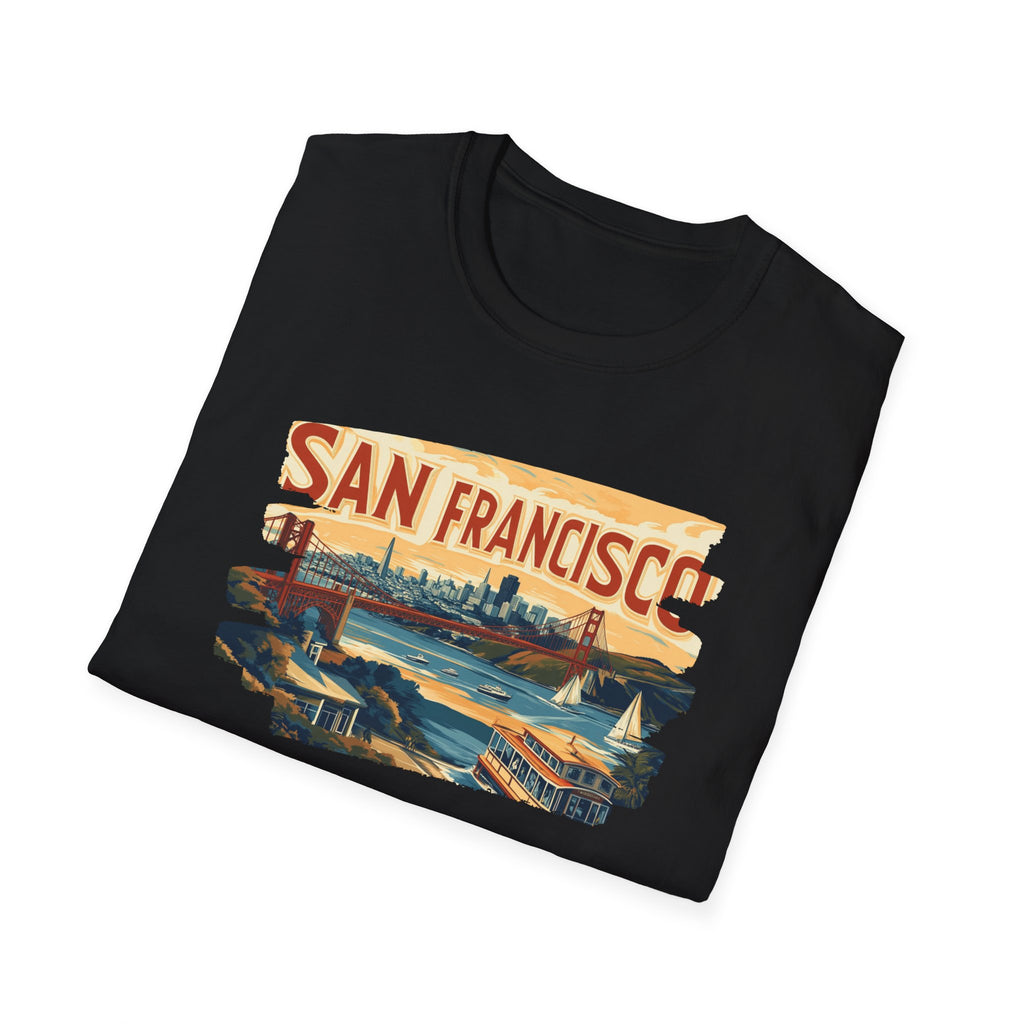 San Francisco Retro Skyline T-Shirt | Vintage City Travel Tee
