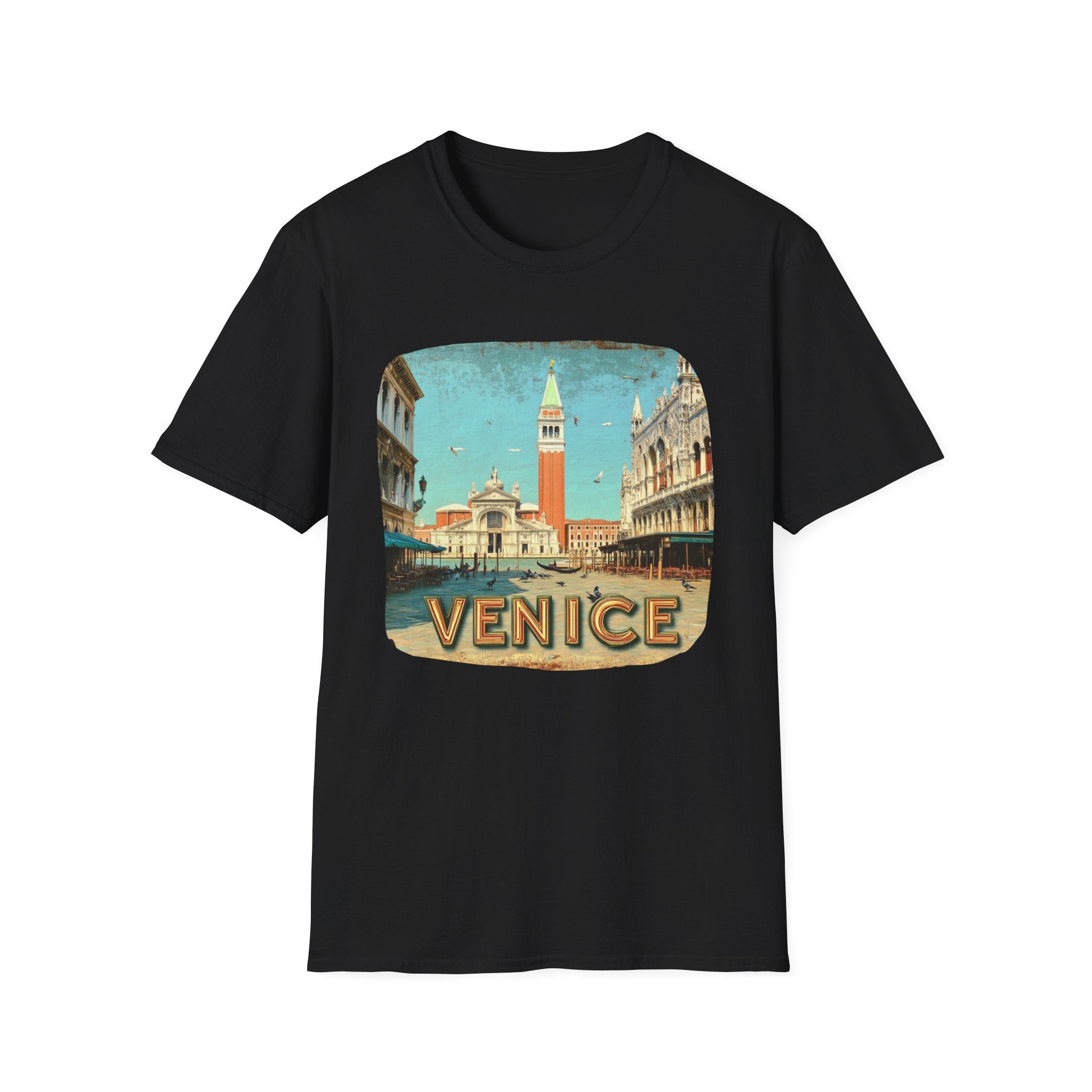 Venice Vintage Postcard T-Shirt | St. Mark's Square Travel Tee