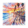 Venice Beach Sunset Canvas