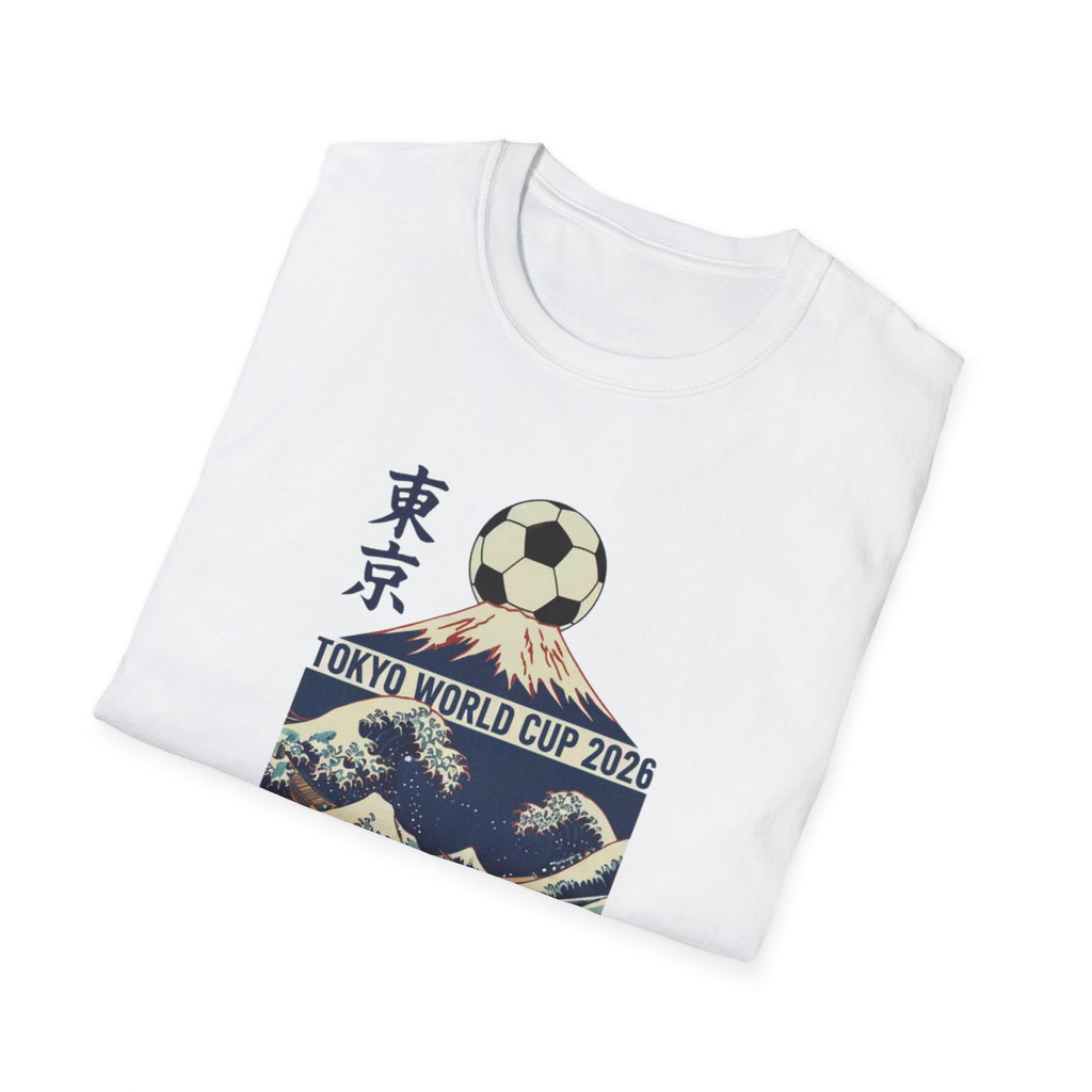 Tokyo World Cup 2026 Soccer T‑Shirt — Great Wave Football Design