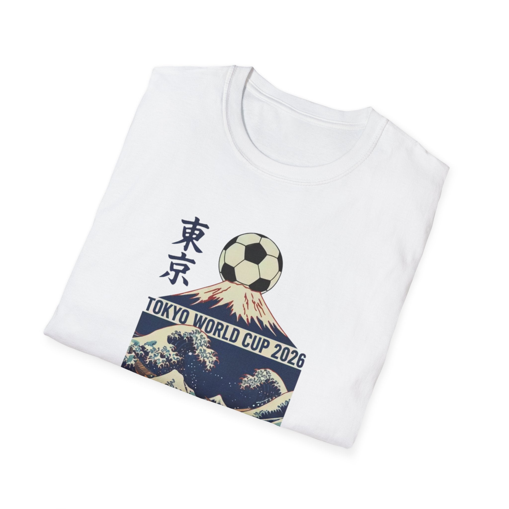 Tokyo World Cup 2026 Soccer T‑Shirt — Great Wave Football Design