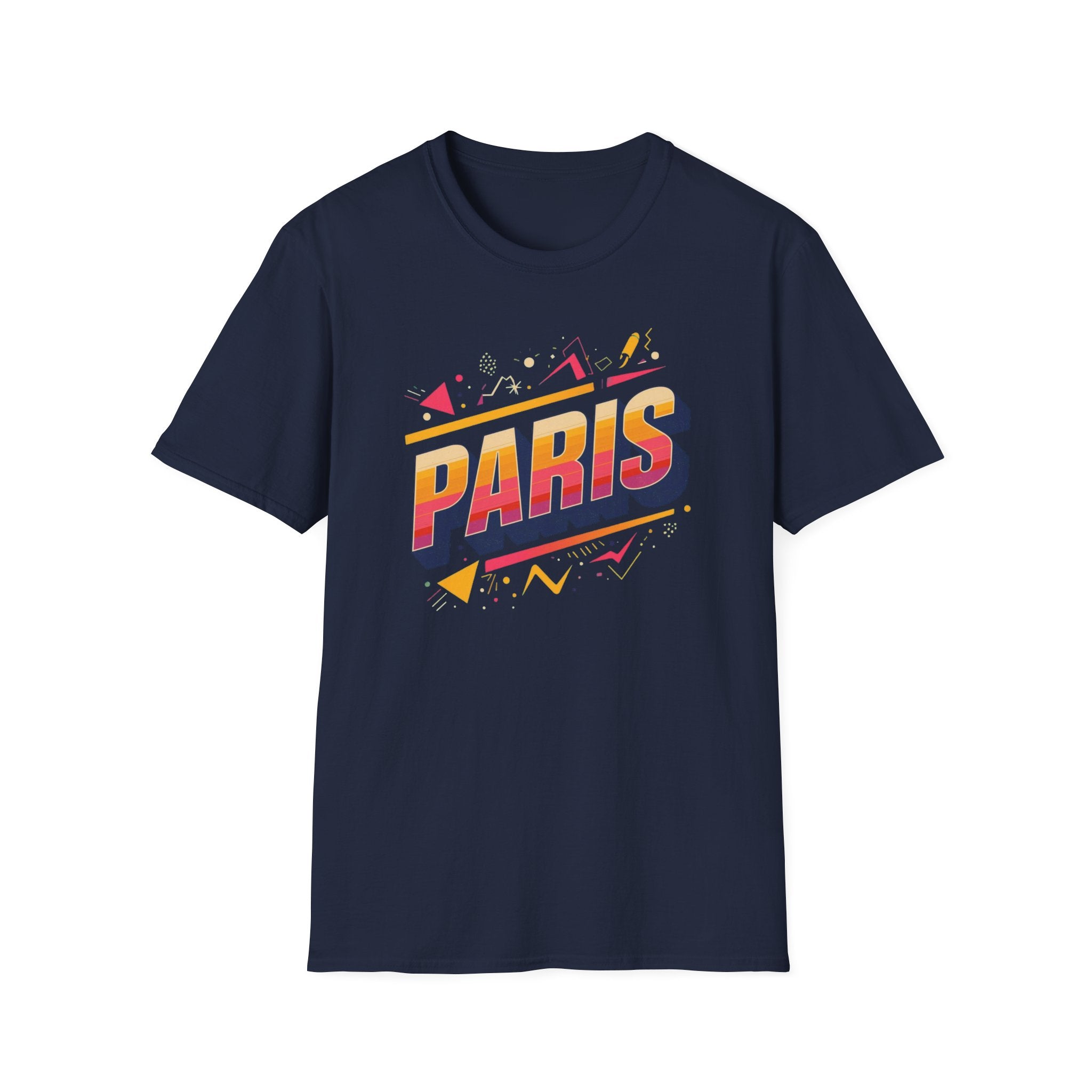 Paris Retro Graphic T-Shirt — Vintage 80s Style Travel Tee