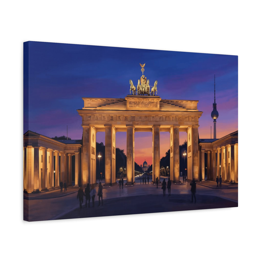 Brandenburg Gate Sunset Canvas Print