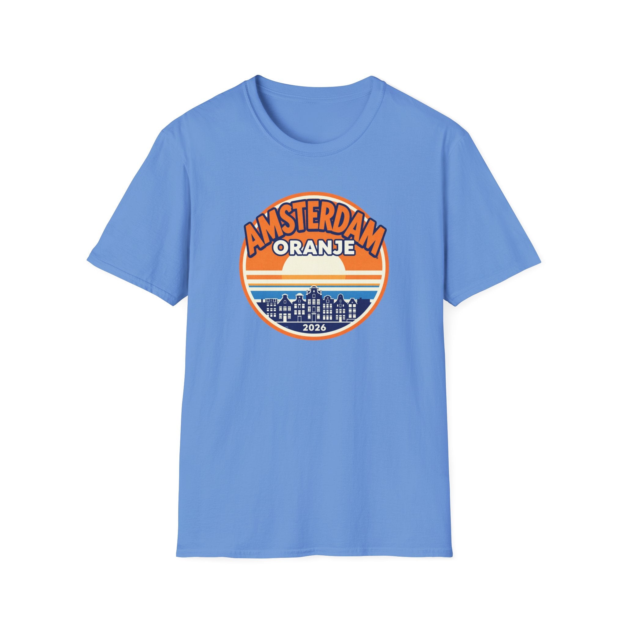 Amsterdam Oranje Retro Sunset T-Shirt