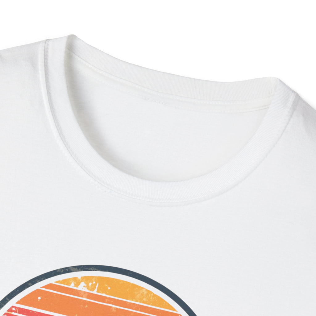 Paris Sunset T-Shirt — Retro Circular Skyline Tee