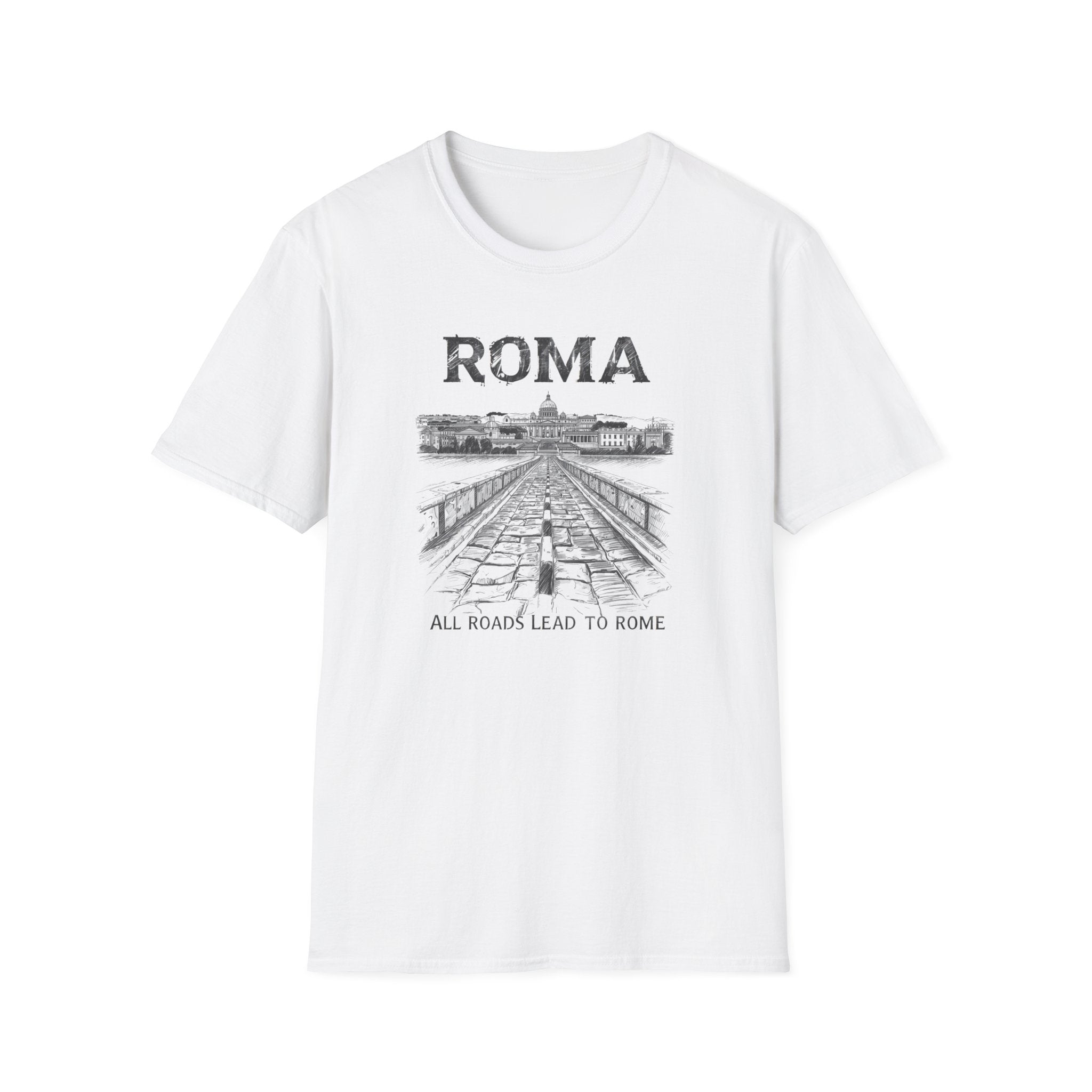 Roma vintage cityscape T-Shirt | All Roads Lead to Rome