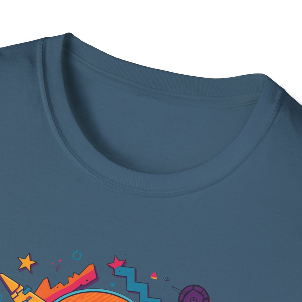 Seattle Retro Graphic T-Shirt — Colorful City Skyline Design
