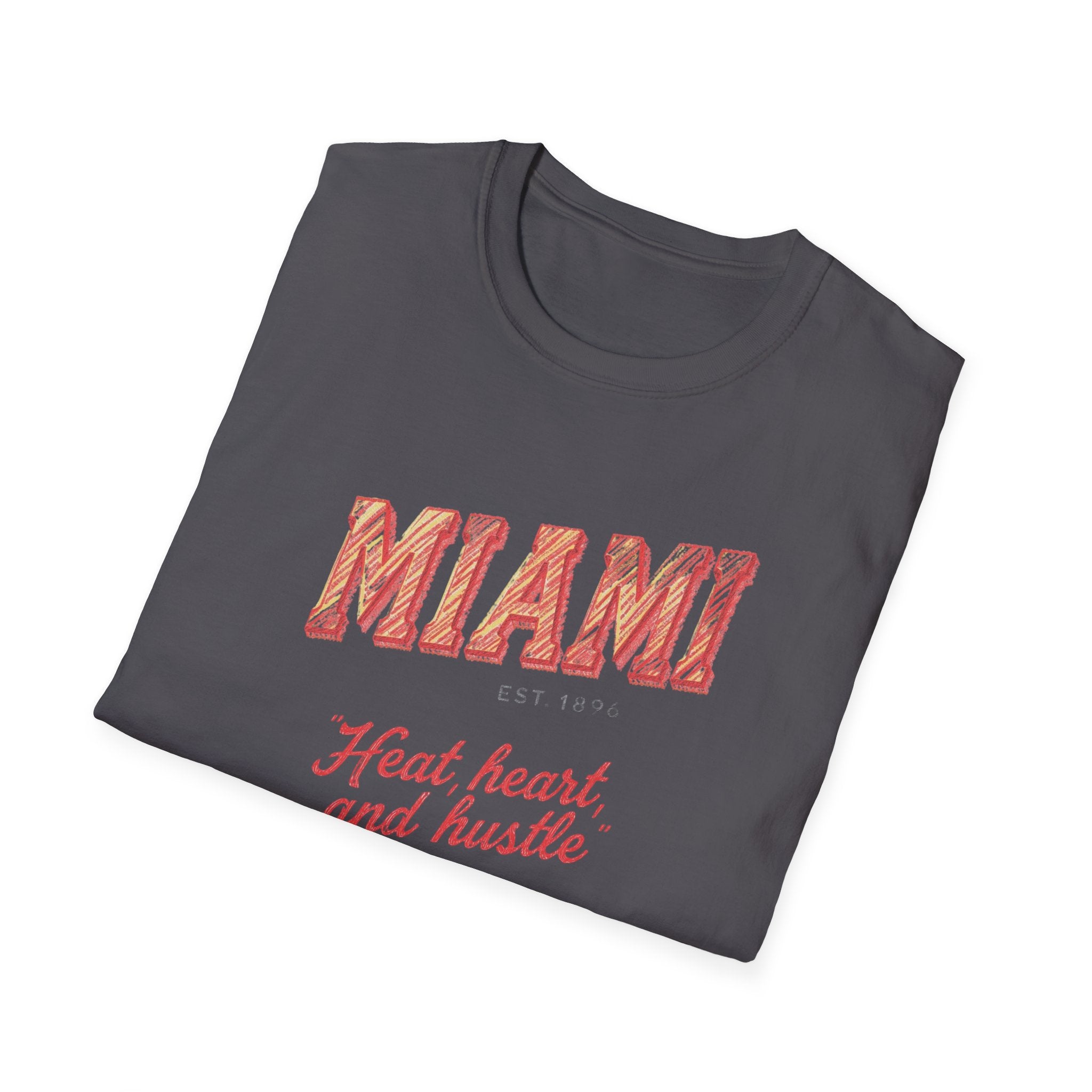 Miami - Heat, Heart and Hustle graphic t-shirt