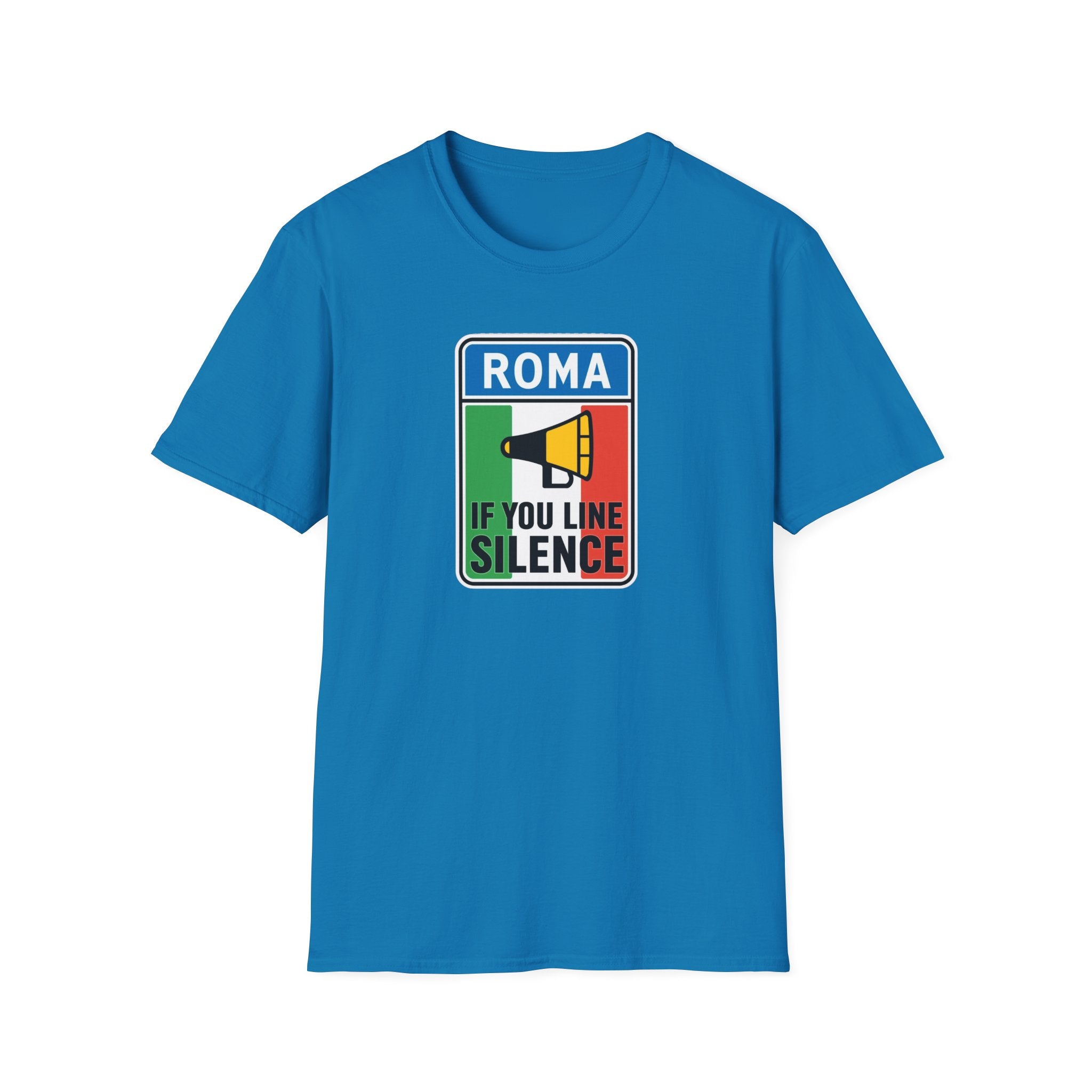 Roma Italian "Honk if you like silence" Unisex Softstyle T-Shirt