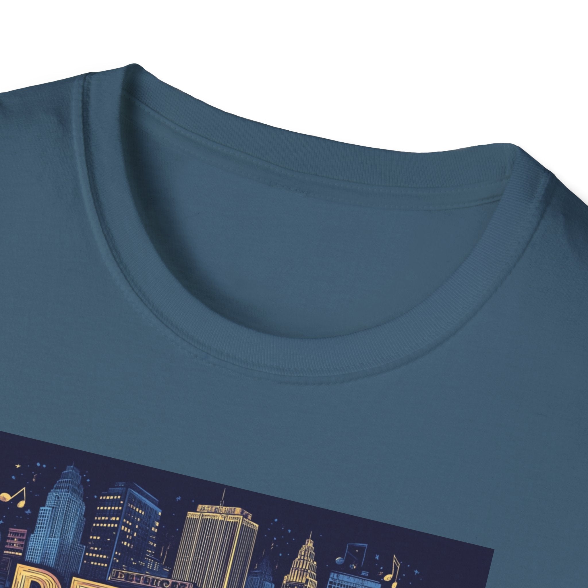 Detroit Skyline Graphic T-Shirt | Retro City Map, Motor City Typography