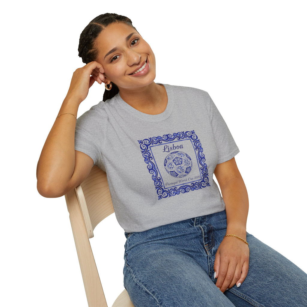 Lisboa Azulejo T-Shirt — Portuguese Tile Vintage Travel Tee