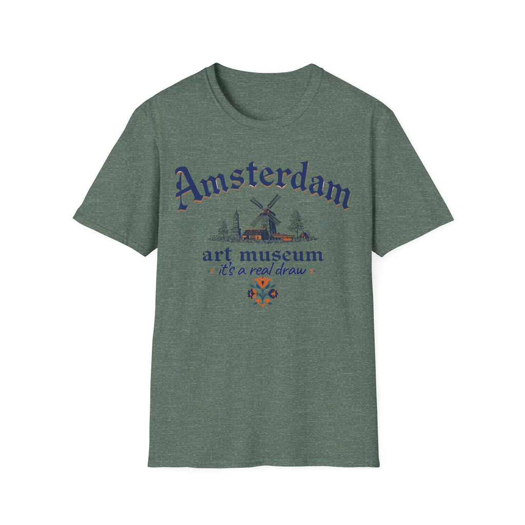 Amsterdam Art Museum T-Shirt – "It's a Real Draw" Travel Souvenir Tee