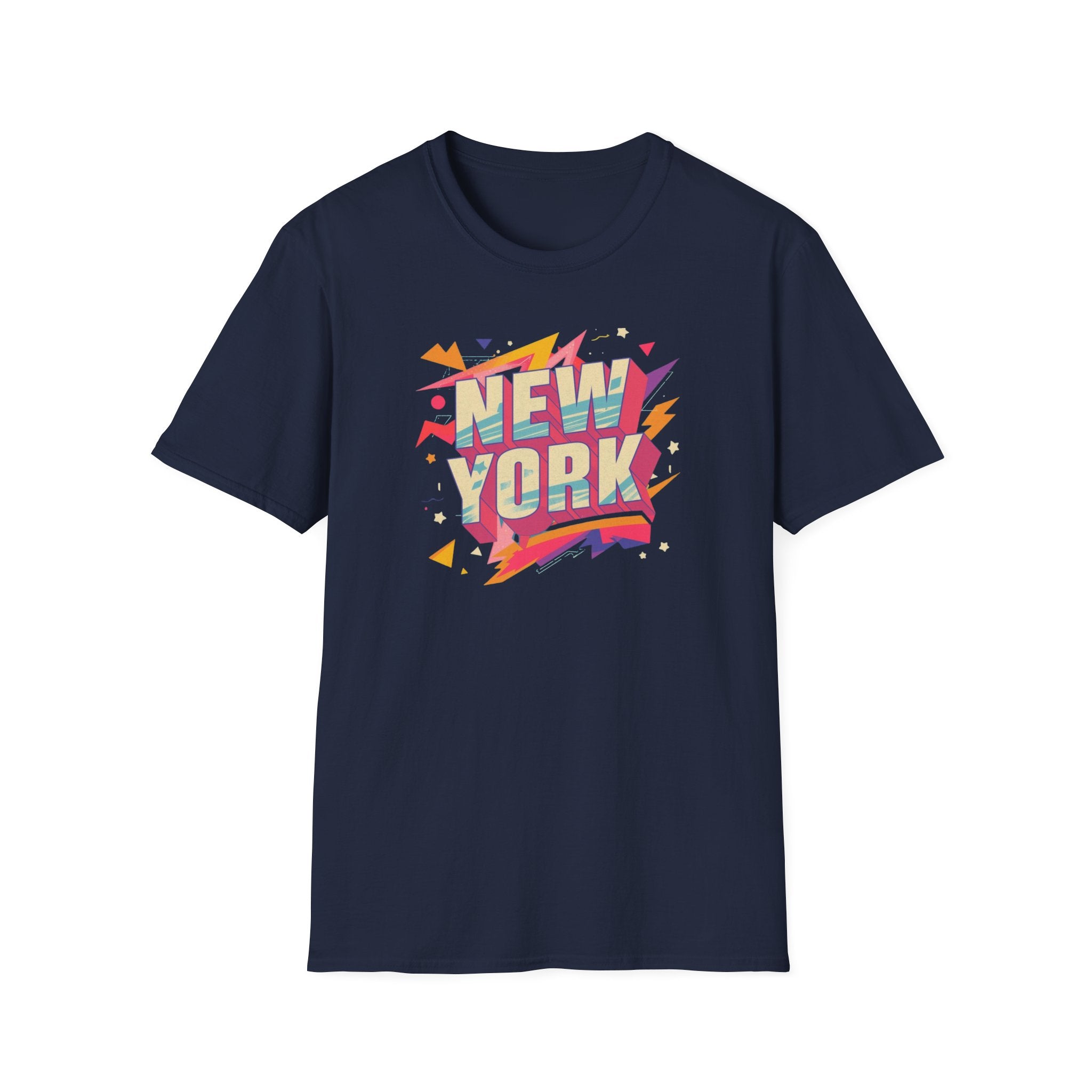 New York Retro Pop Art T-Shirt | Colorful City Typography