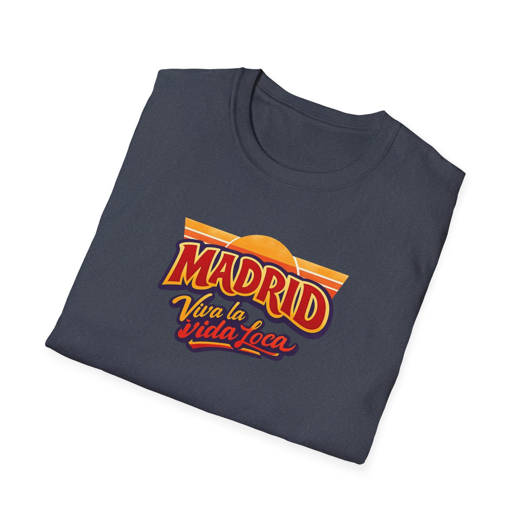 Madrid Viva La Vida Retro Graphic T-Shirt
