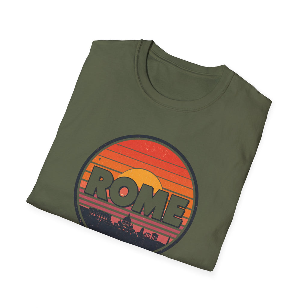 Rome Sunset T-Shirt — Vintage Retro City Skyline Tee