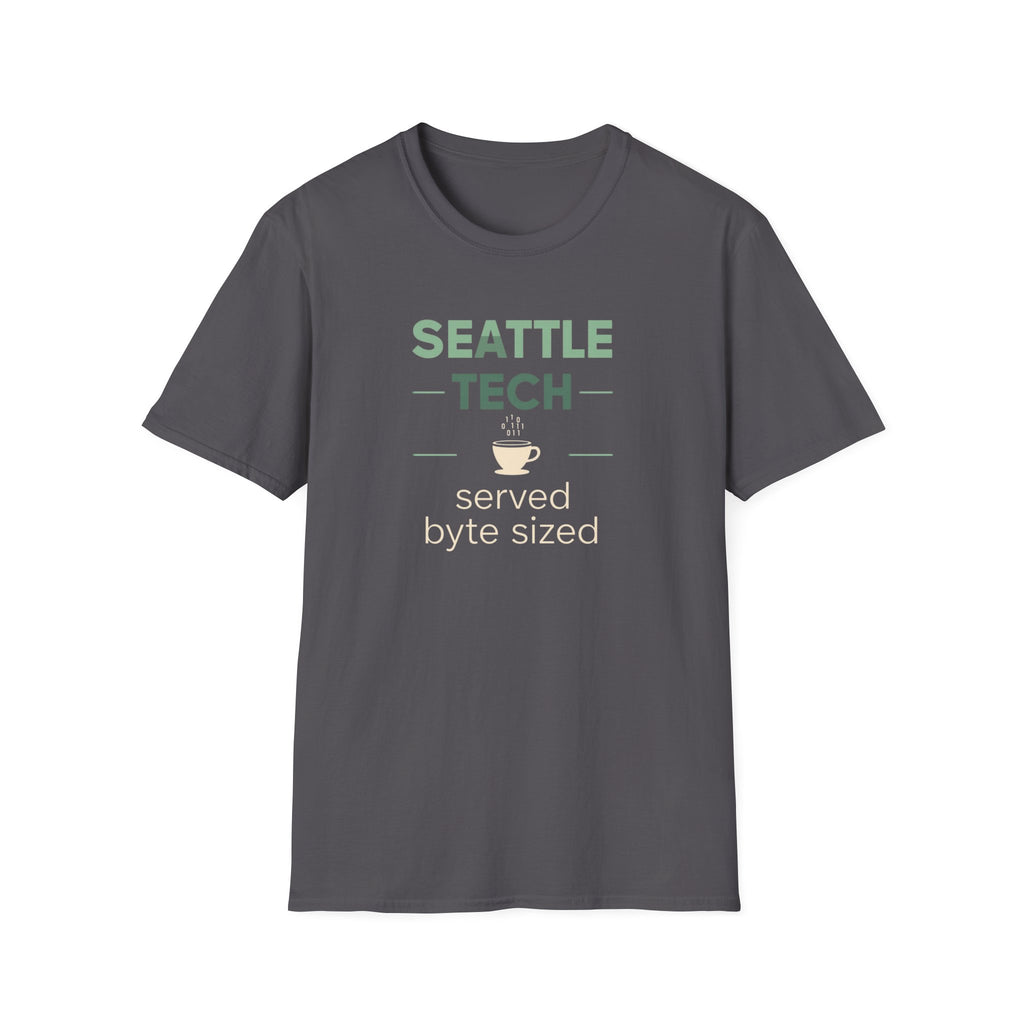 Seattle Tech T-Shirt – “served byte sized” Coffee & Coding Tee