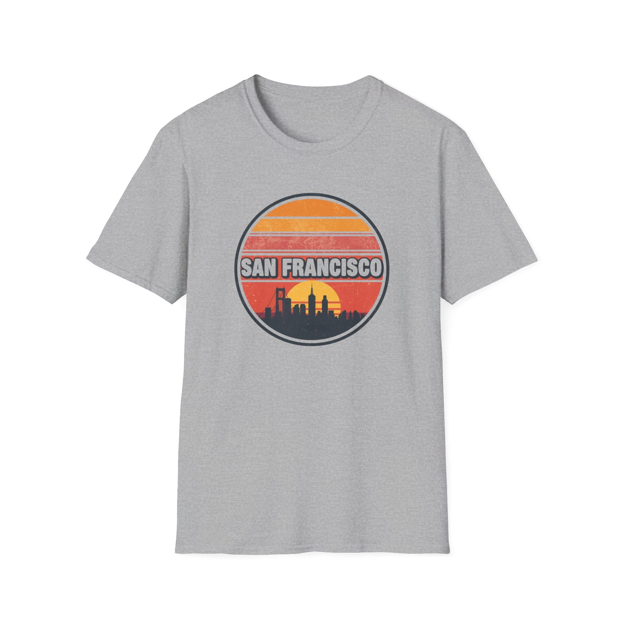 San Francisco Sunset Skyline T-Shirt — Retro Cityscape Tee