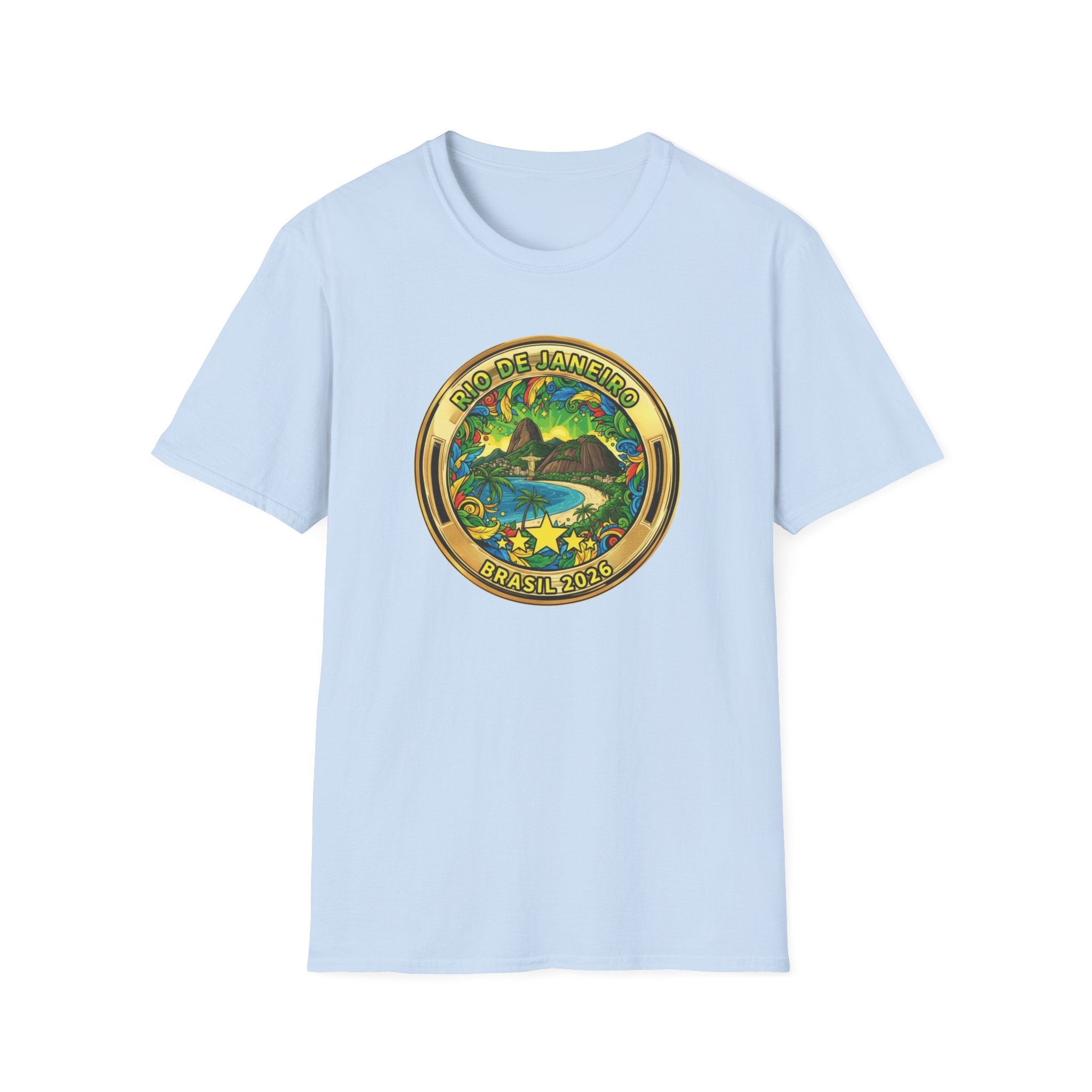 Rio de Janeiro Brazil Travel T-Shirt World Cup 2026 — Vintage Tropical Beach Badge