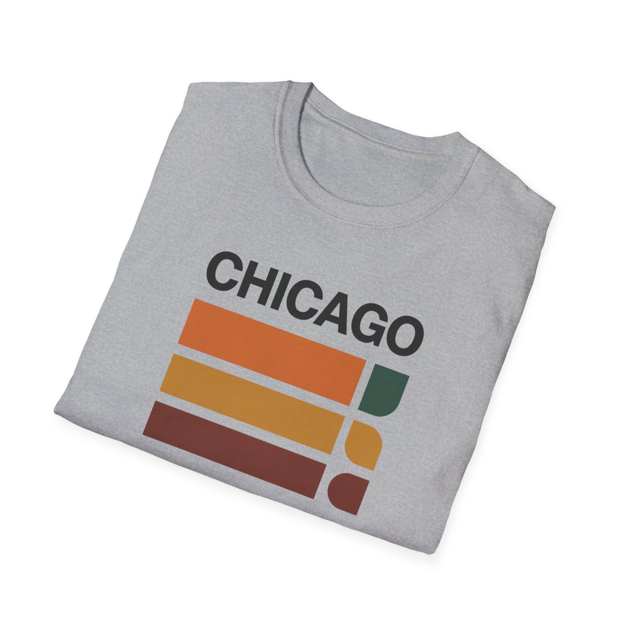 Chicago Retro Stripes T-Shirt | Vintage City Typography
