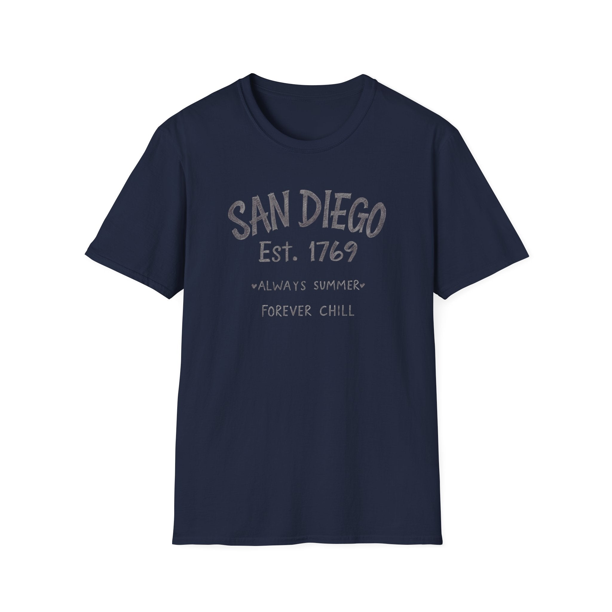 San Diego T-Shirt - "Always Summer, Forever Chill" Casual Beach Tee