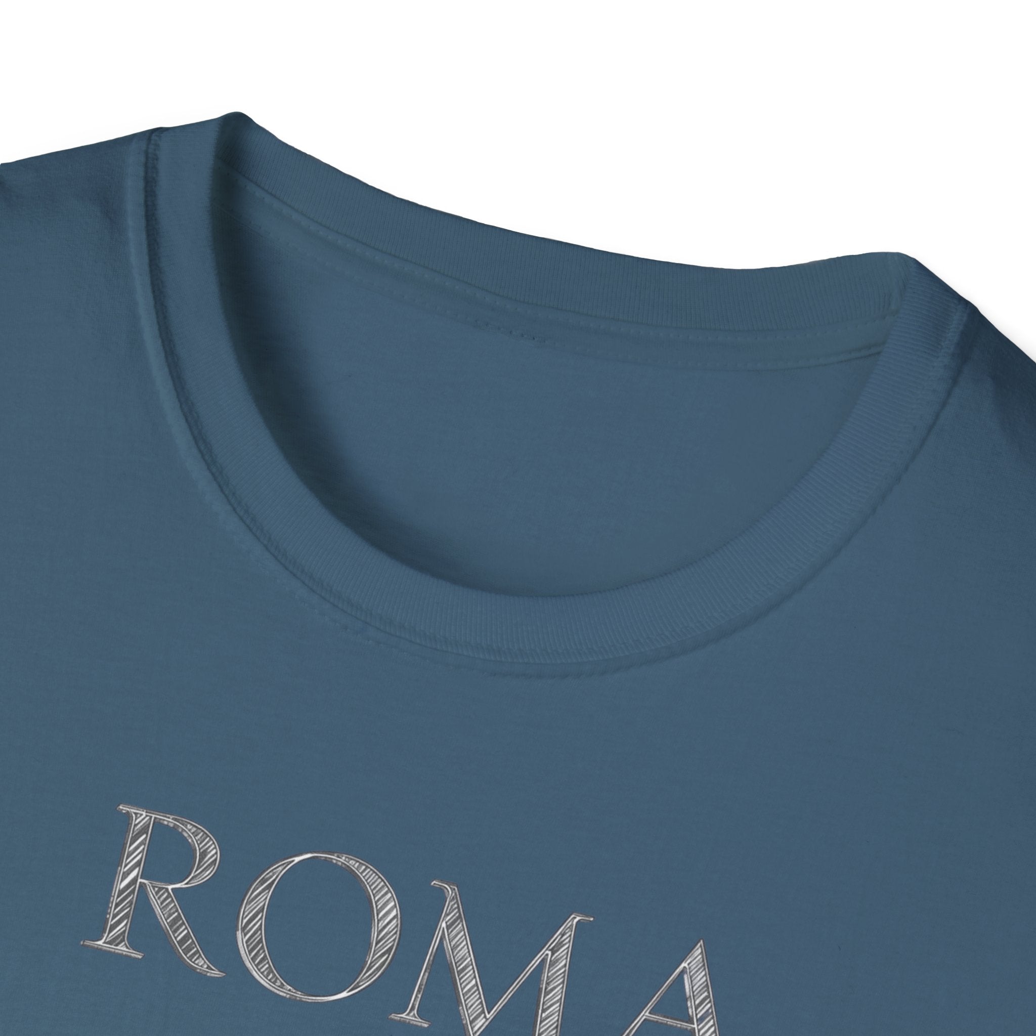 Roma skyline illustration T-Shirt | Colosseum Vatican Stencil