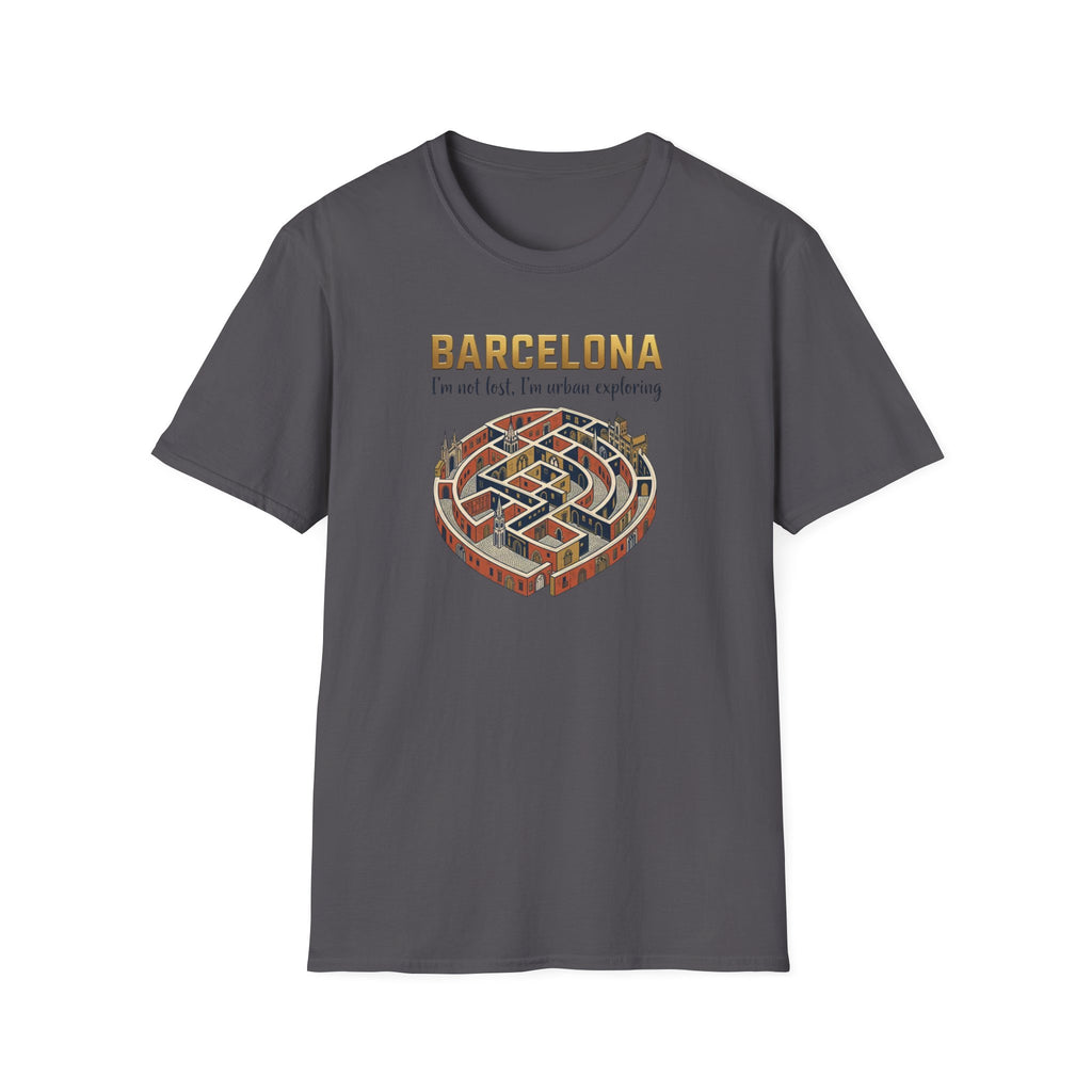 Barcelona Heart Maze T-Shirt — I am not lost, I’m urban exploring