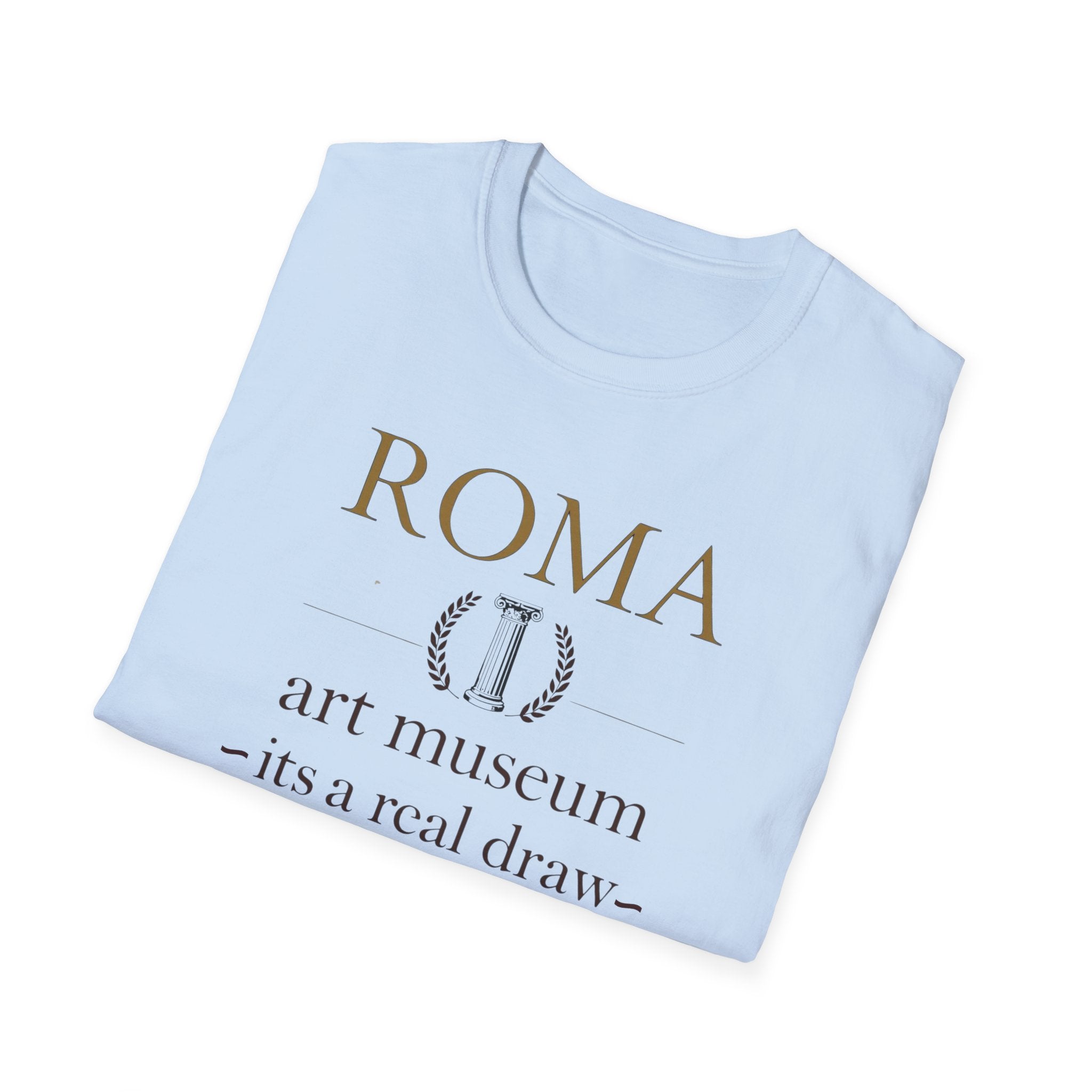 Roma Art Museum T-Shirt — "It’s a Real Draw" Vintage Travel Tee