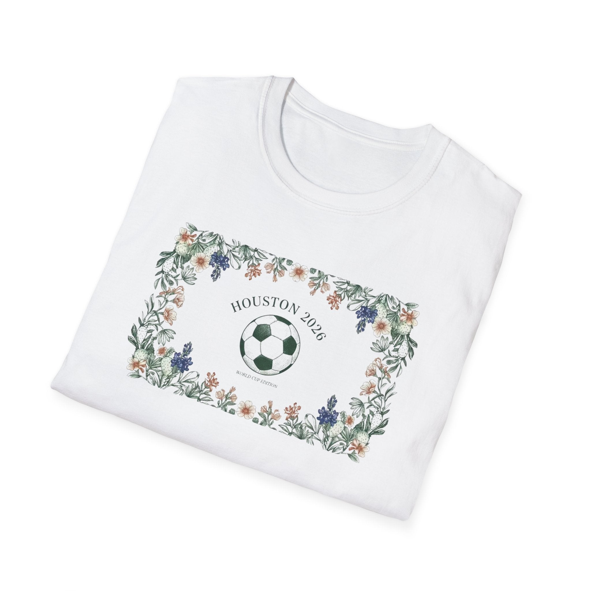 Floral Soccer Mom T-Shirt — 'Best Mom Ever' Athletic Floral Tee