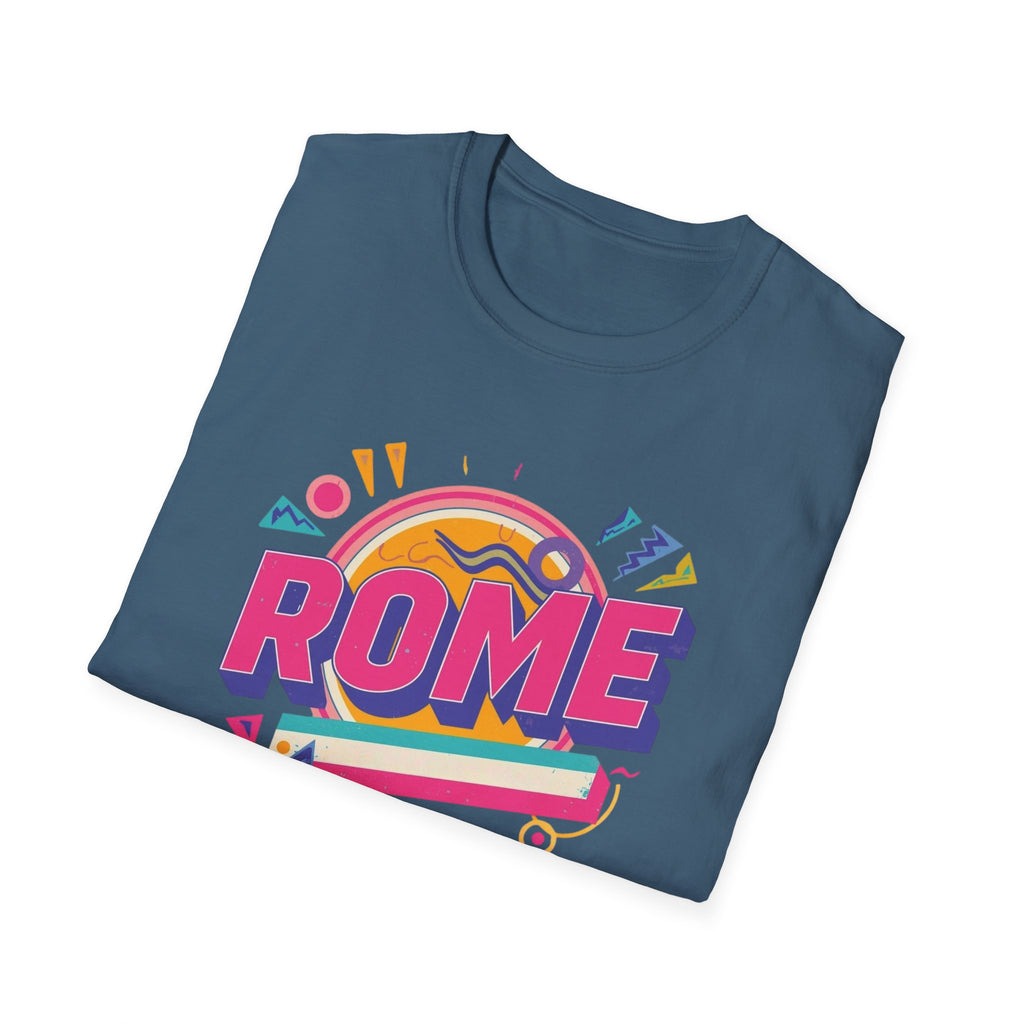 Rome Retro Graphic T-Shirt — Colorful Travel Tee