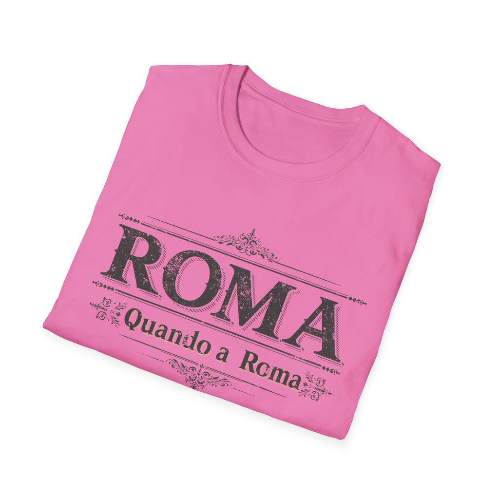 ROMA Vintage Typography T-Shirt | Quando a Roma travel souvenir