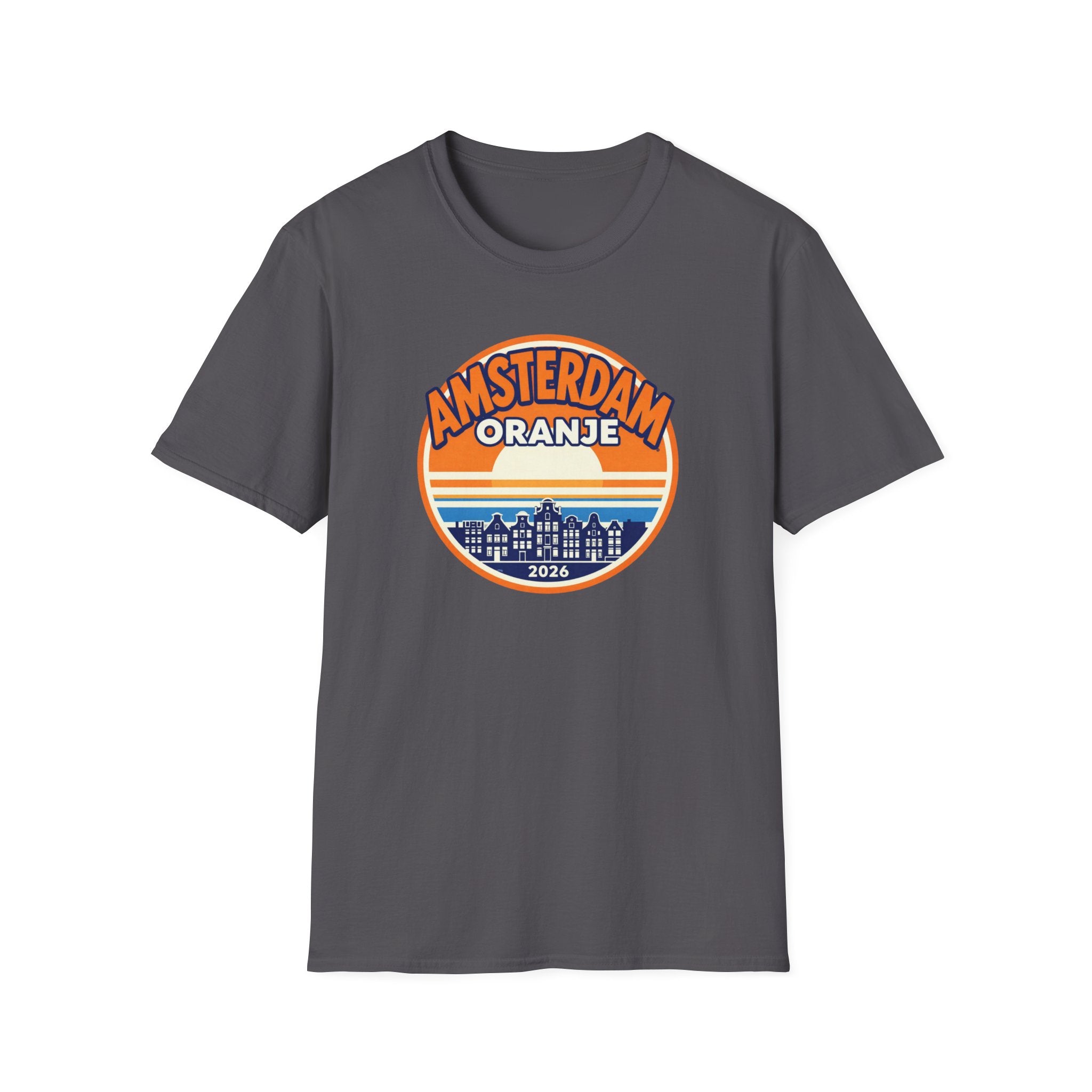 Amsterdam Oranje Retro Sunset T-Shirt