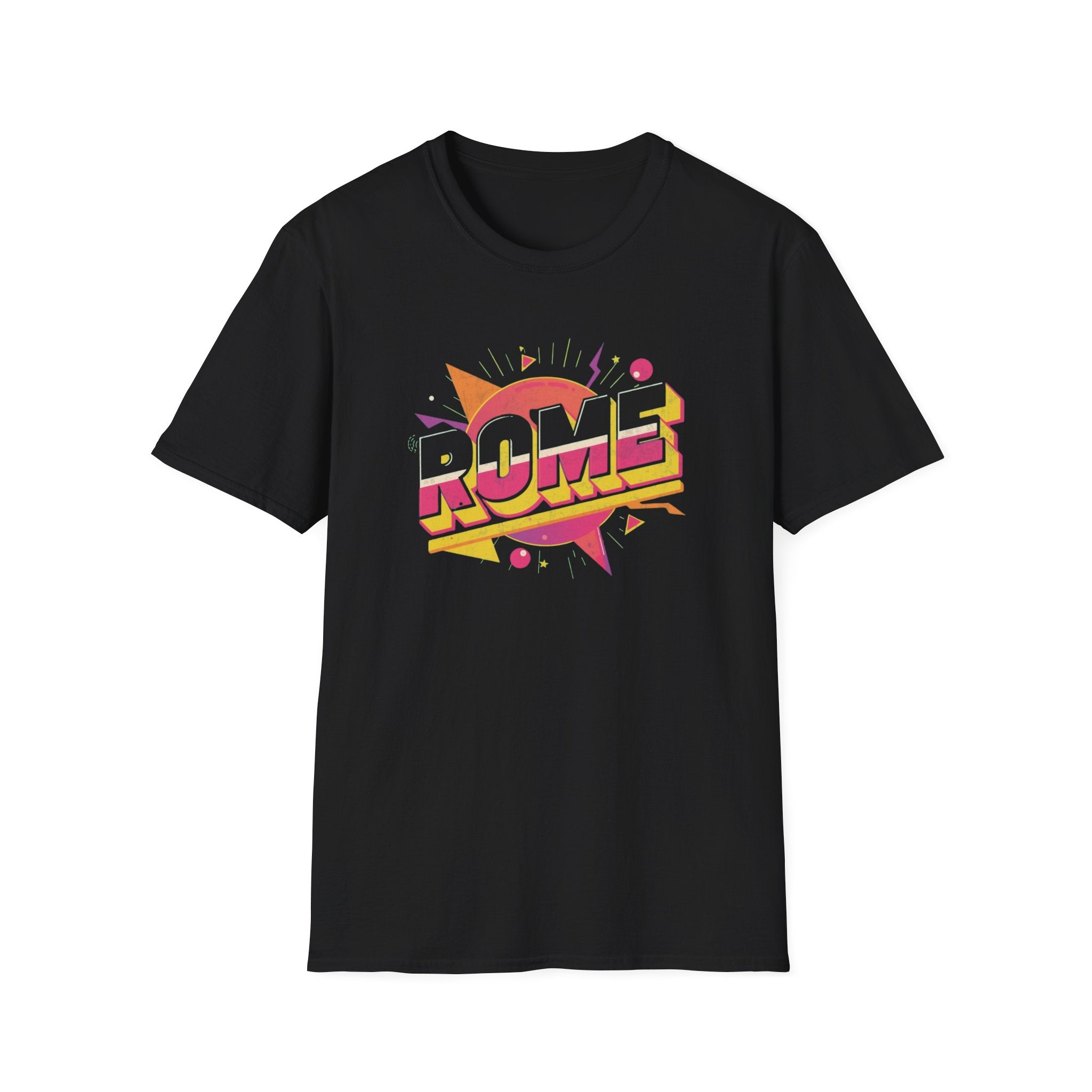 Rome Vintage Retro Graphic T‑Shirt — 80s Pop Art Travel Tee