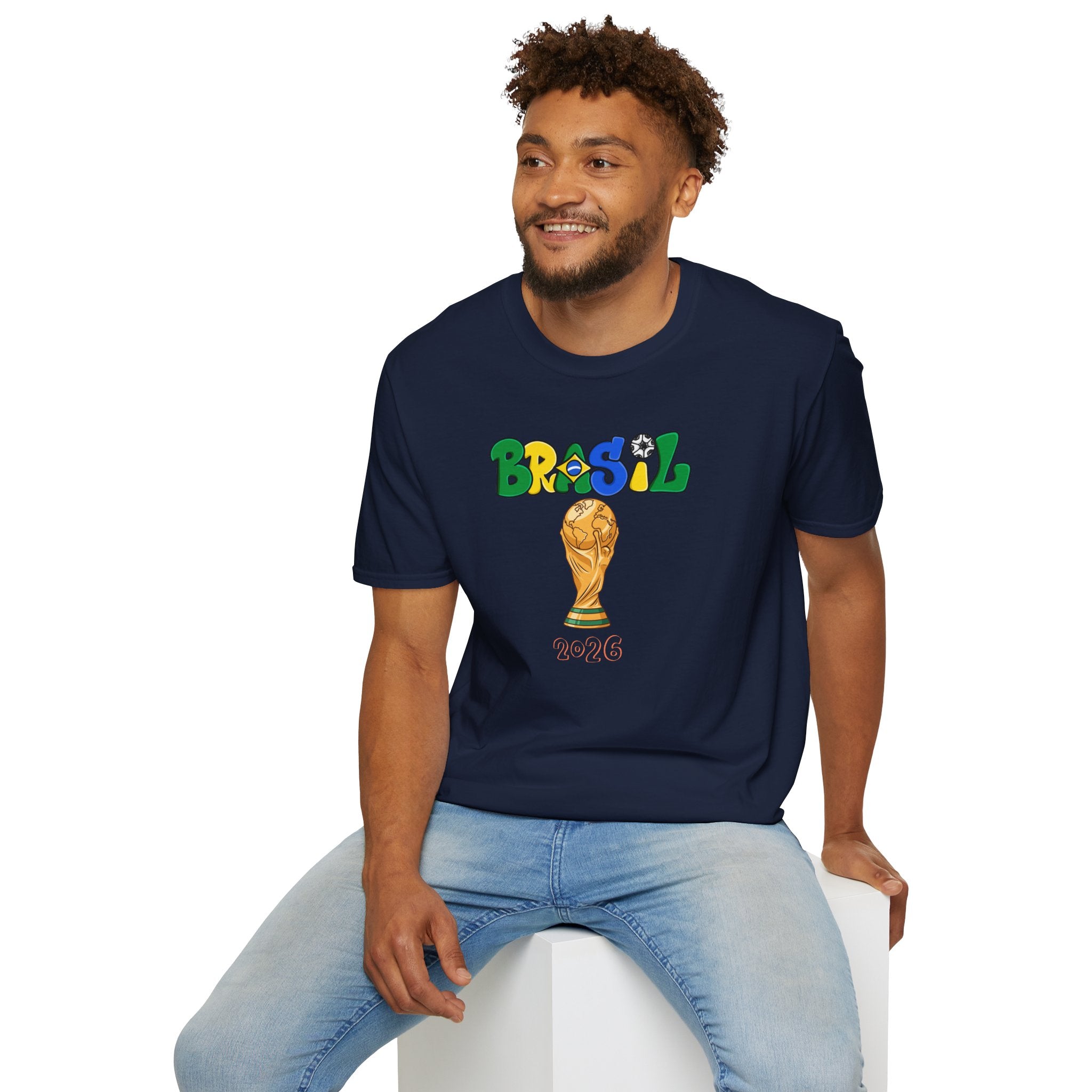Brasil World Cup Trophy T-Shirt — Brazil Soccer Fan Tee