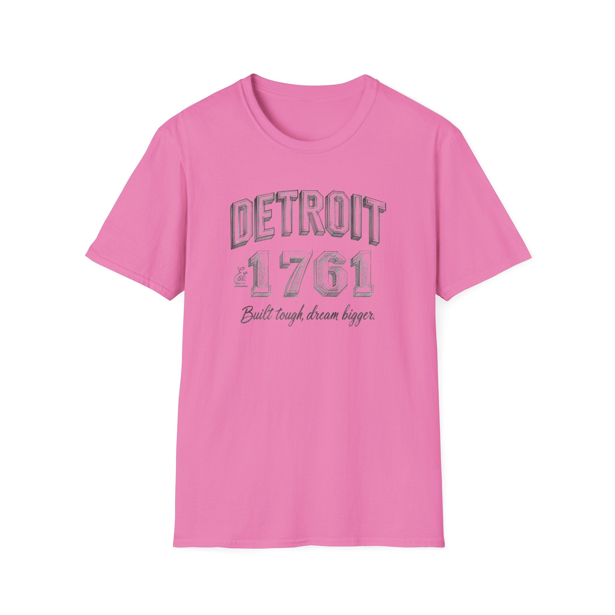 Detroit 1761 T-Shirt — Built Tough, Dream Bigger Vintage City Tee