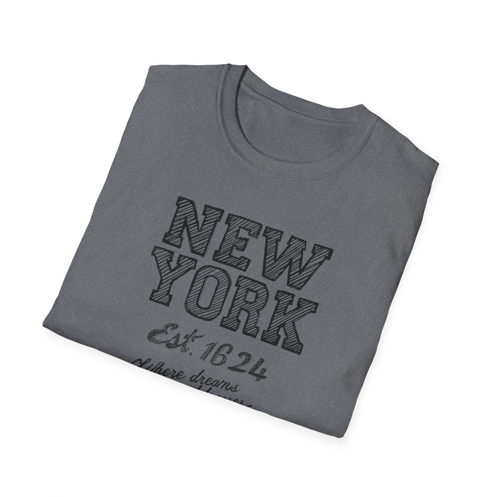 New York Est. 1624 Vintage City T-Shirt — Retro Travel Tee