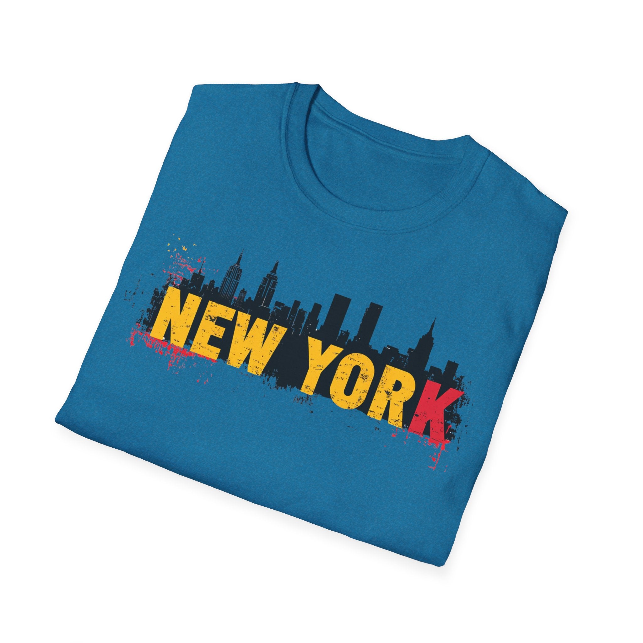 New York skyline graffiti T-Shirt | NYC skyline urban street art