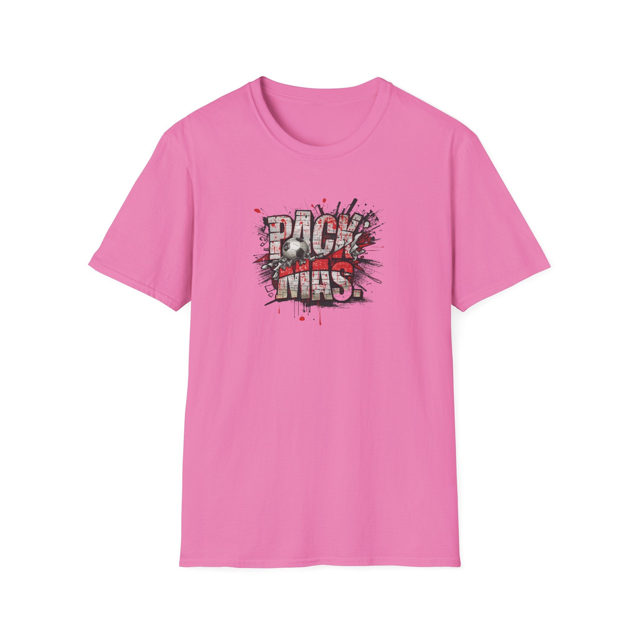 PACK MAS graphic T-Shirt | grunge splatter typography
