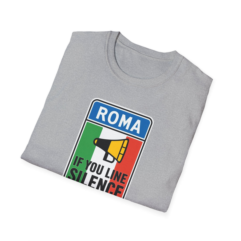 Roma Italian "Honk if you like silence" Unisex Softstyle T-Shirt