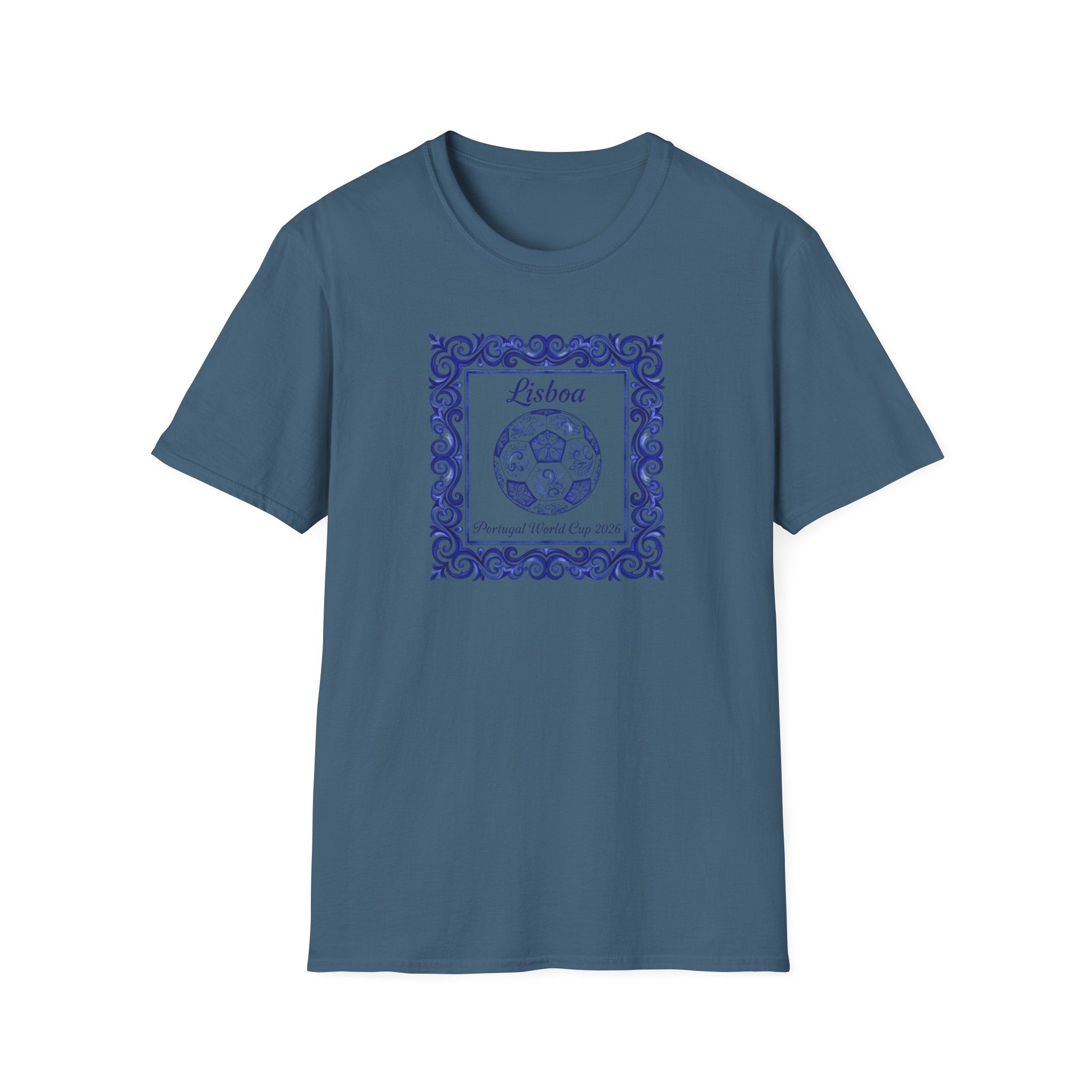 Lisboa Azulejo T-Shirt — Portuguese Tile Vintage Travel Tee