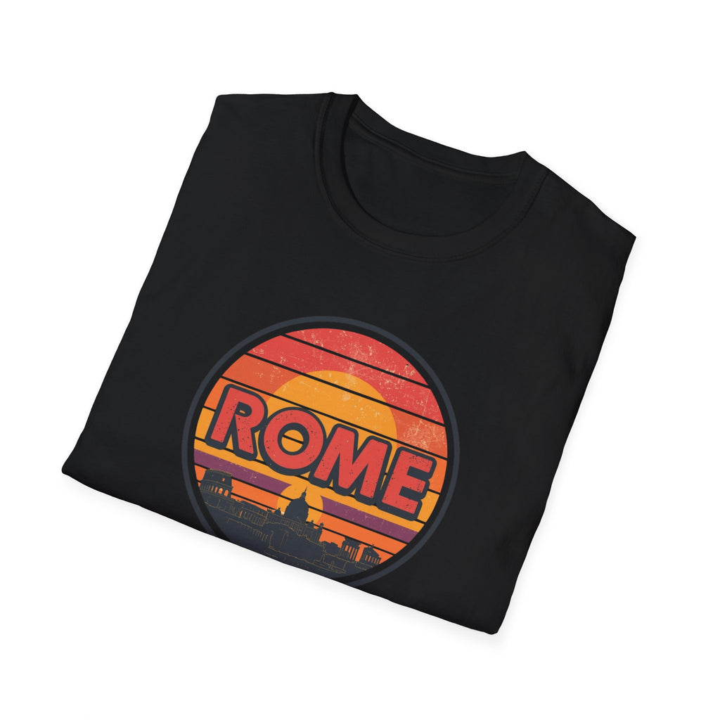 Rome Vintage Sunset T-Shirt — Retro Italian Travel Tee