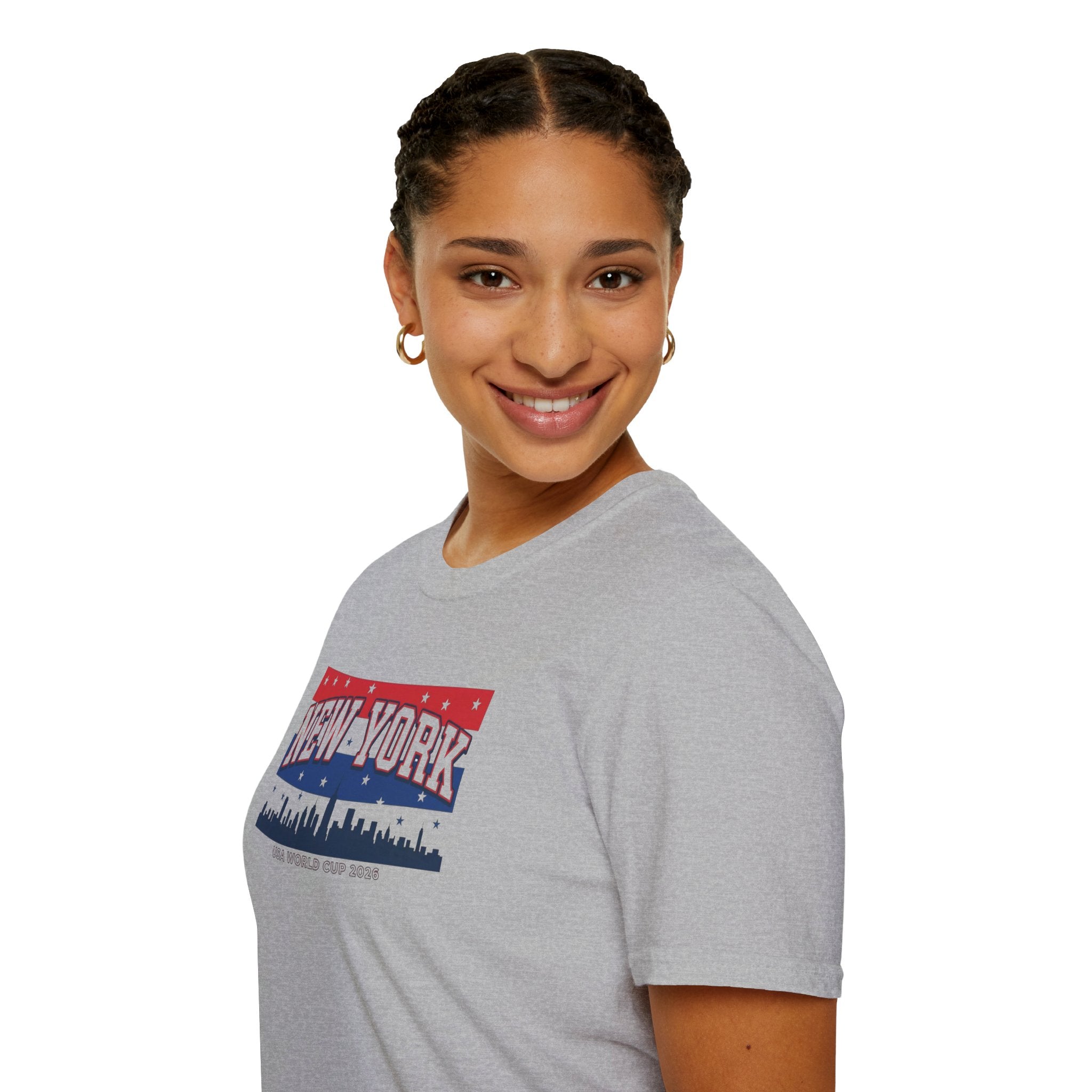 New York Skyline T-Shirt - Patriotic USA City Graphic Tee