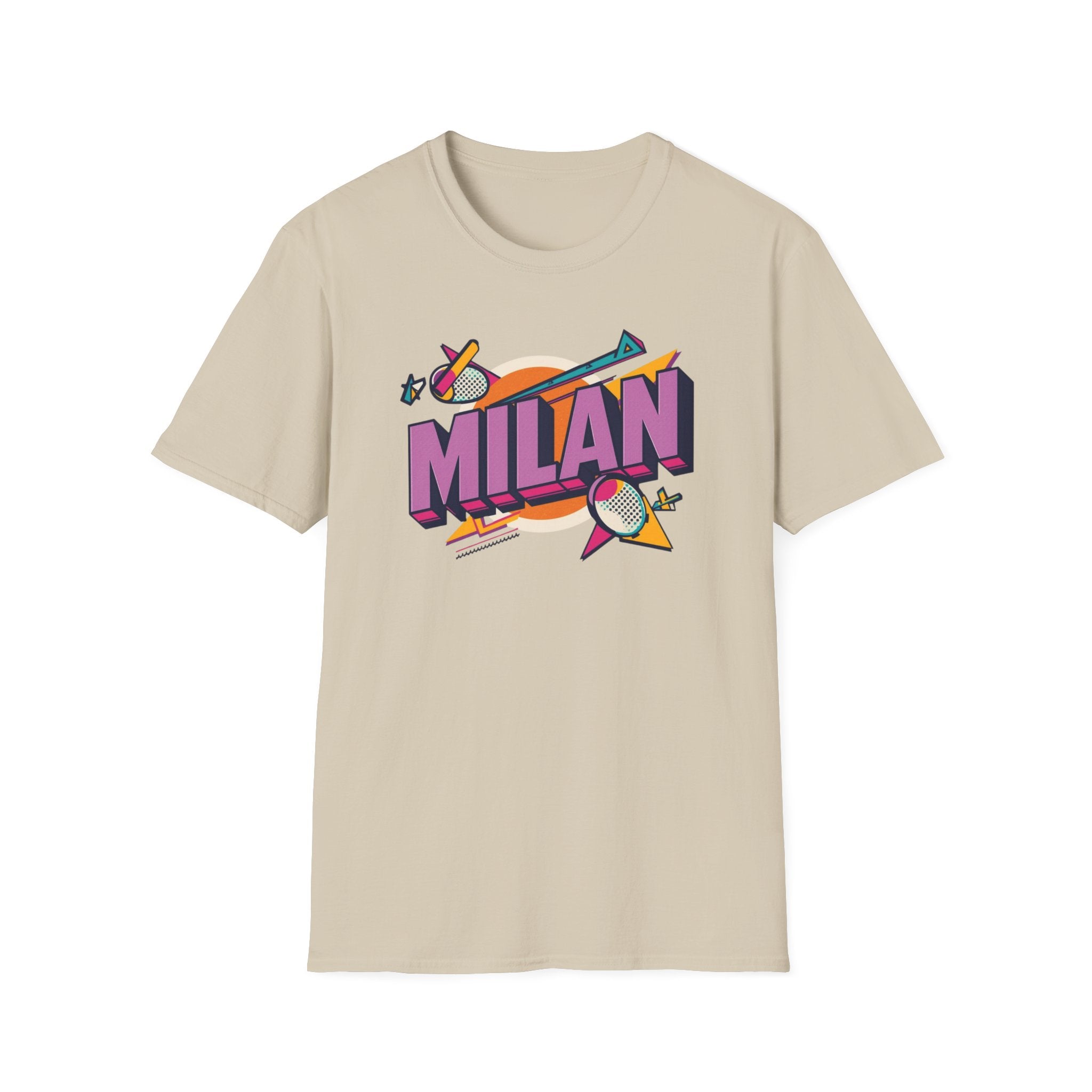 Milan Retro Graphic T-Shirt — 80s Pop Art City Design