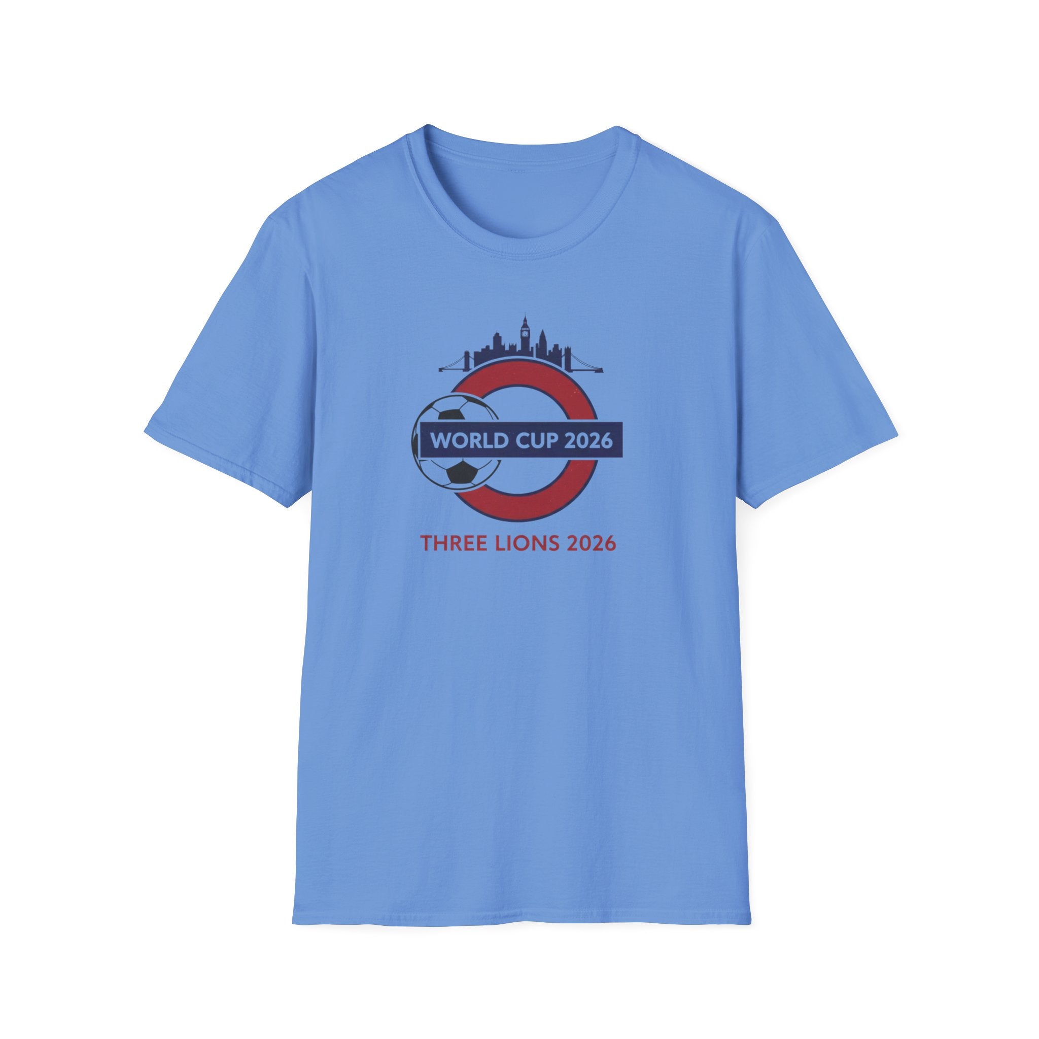 World Cup 2026 Three Lions T-Shirt — England Soccer Fan Tee