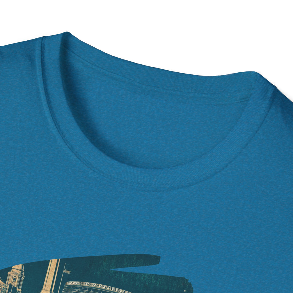 Boston Retro Brushstroke T-Shirt | City Skyline, Vintage Text