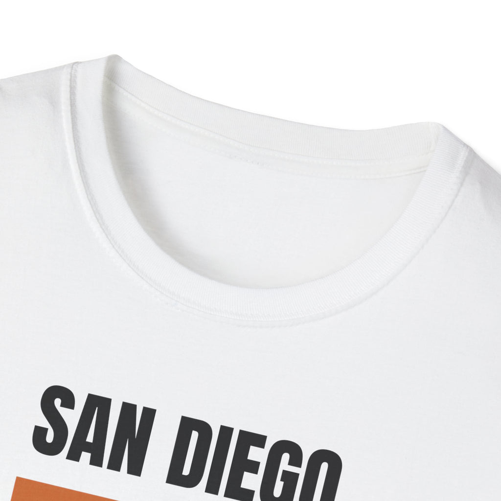 San Diego Retro Stripes T-Shirt | Vintage Sunset City Design