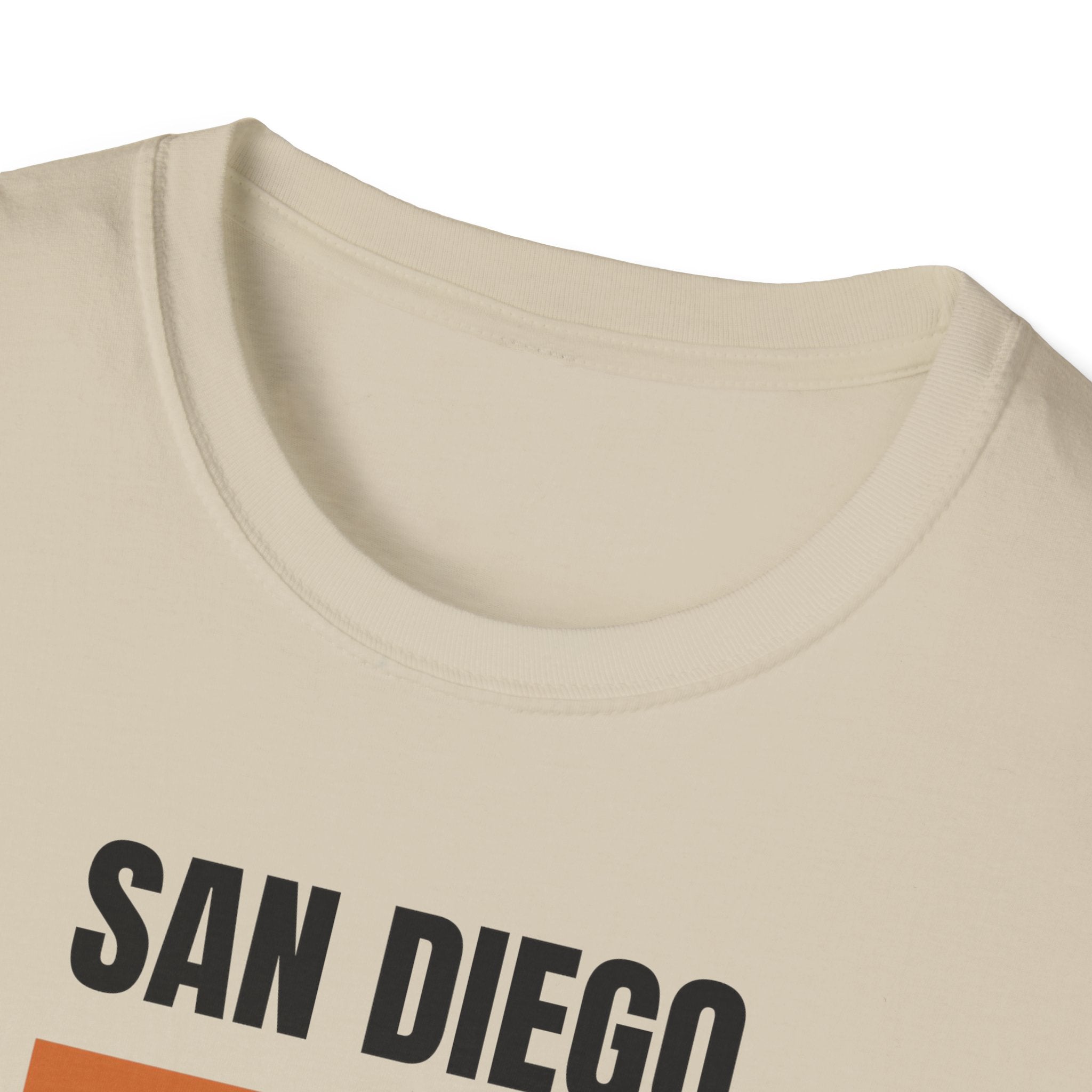 San Diego Retro Stripes T-Shirt | Vintage Sunset City Design