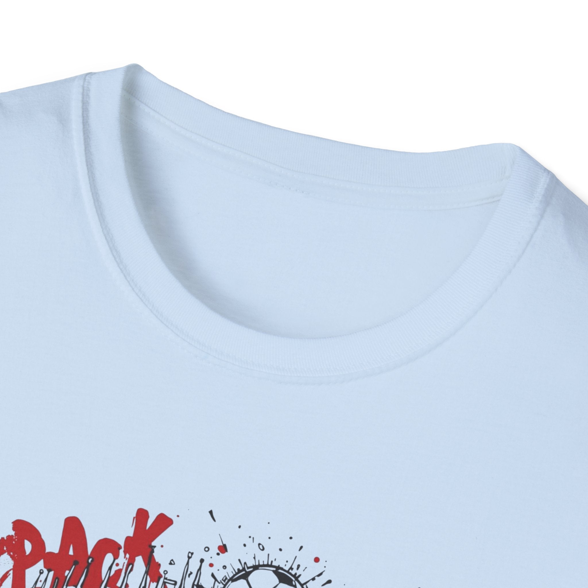 Pack Mas T-Shirt | Skull Mask Illustration, Horror Dripping Text