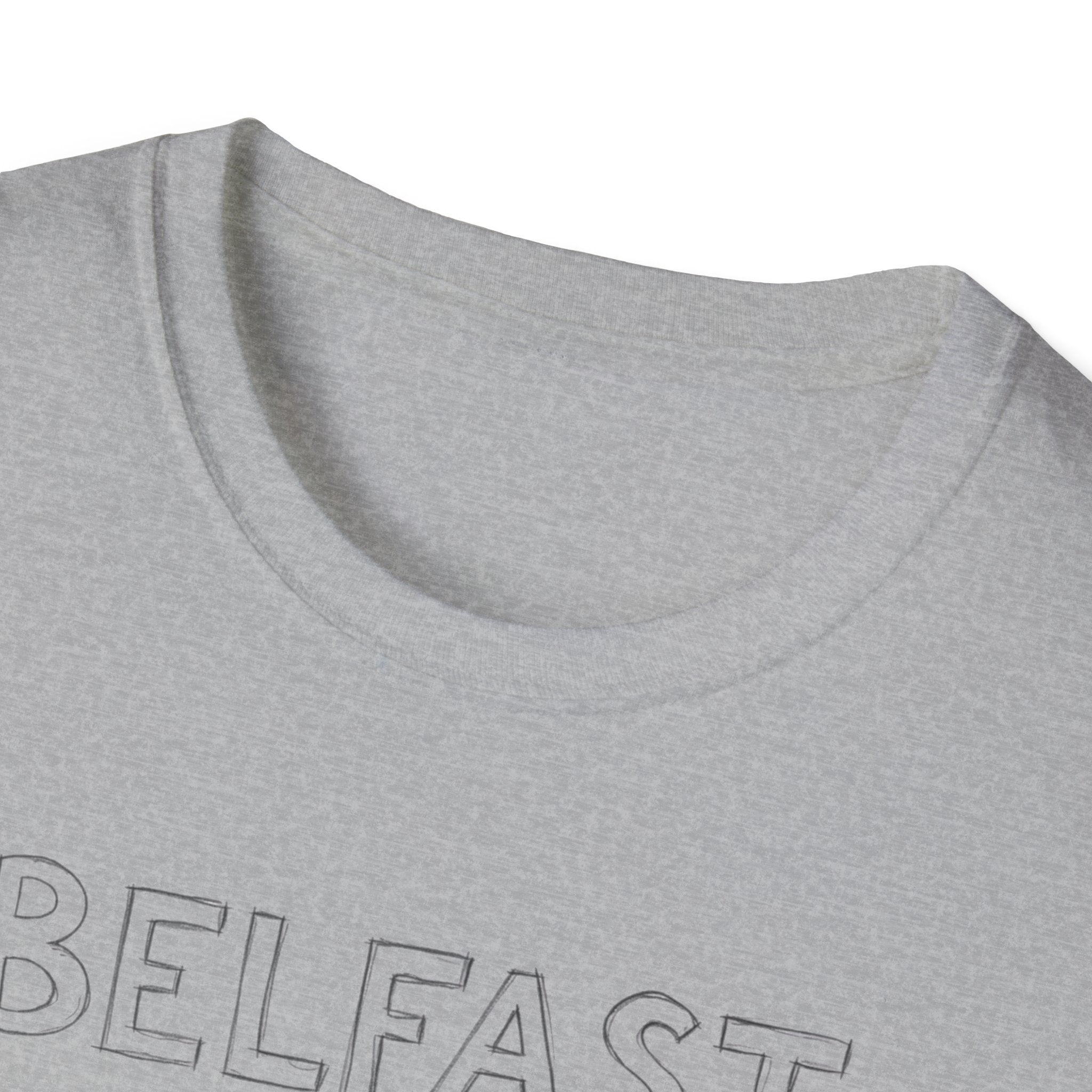 Belfast Handwritten Script T‑Shirt — 'Belfast: Let Love In' Minimal City Tee