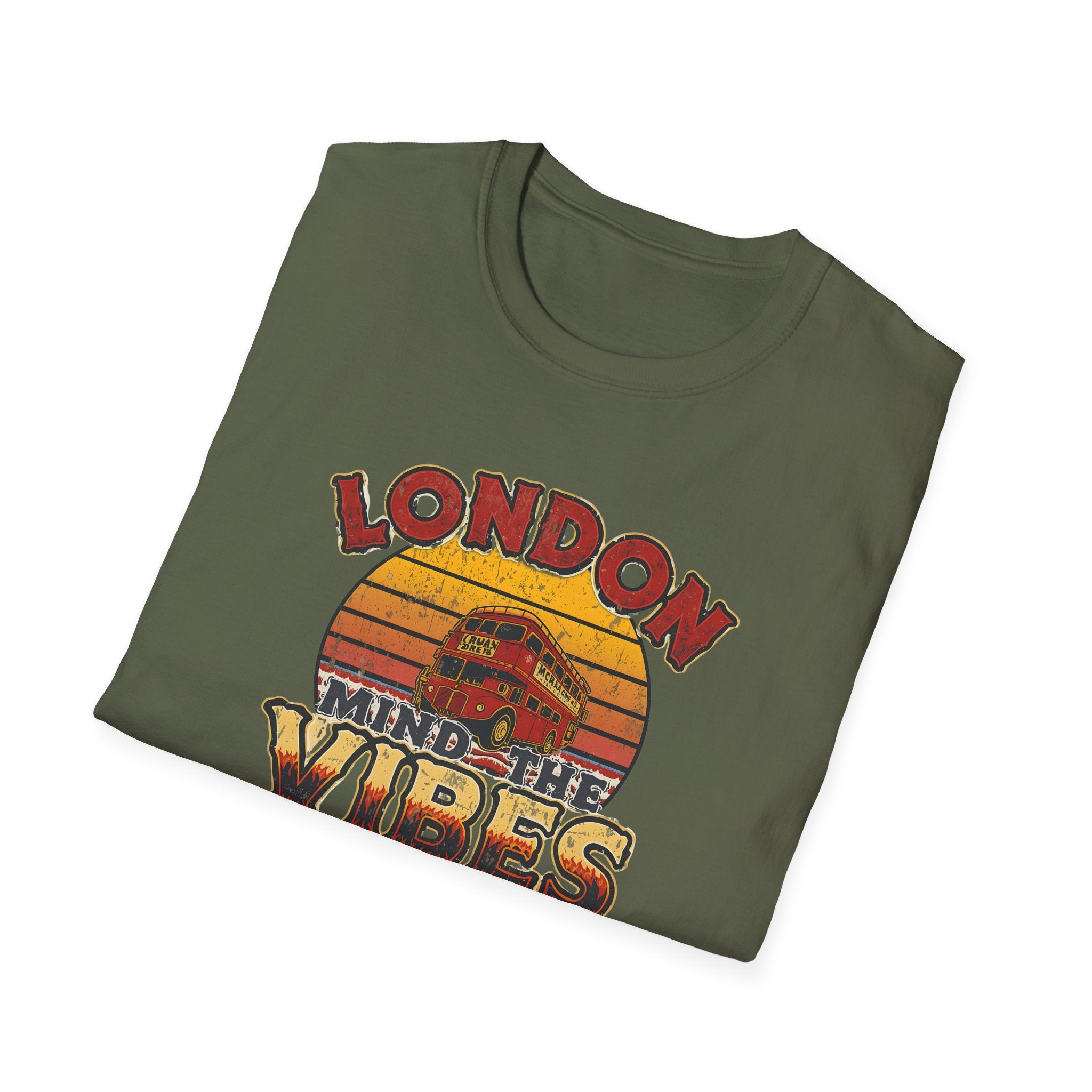 London Vibes T-Shirt — Retro "Mind the Vibes" Graphic Tee