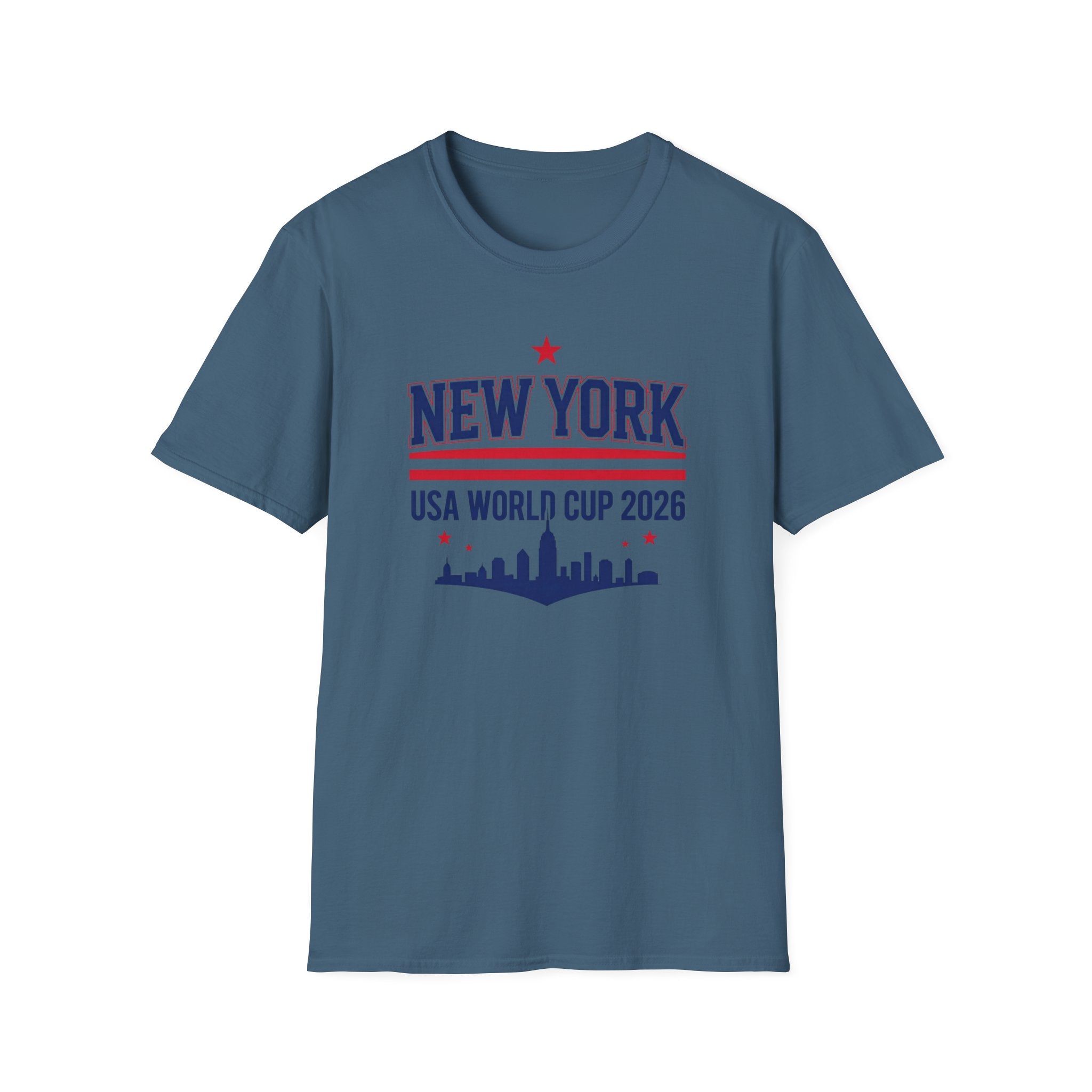 New York USA World Cup 2026 T-Shirt — Skyline Soccer Fan Tee